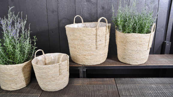 Spiller Keramik - Kübel Manio crema groß