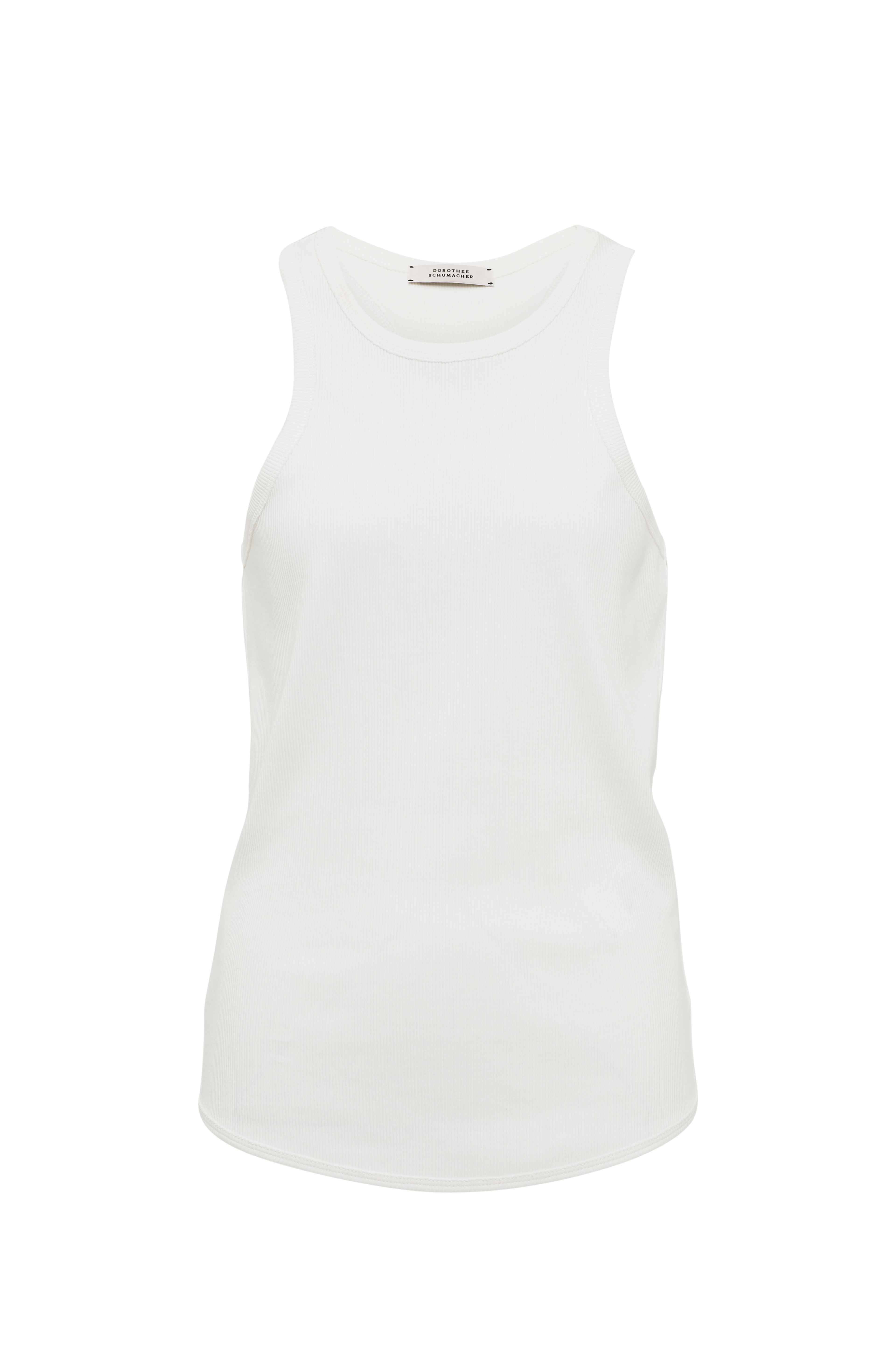 Dorothee Schumacher - Rippentop mit breiten Trägern offwhite