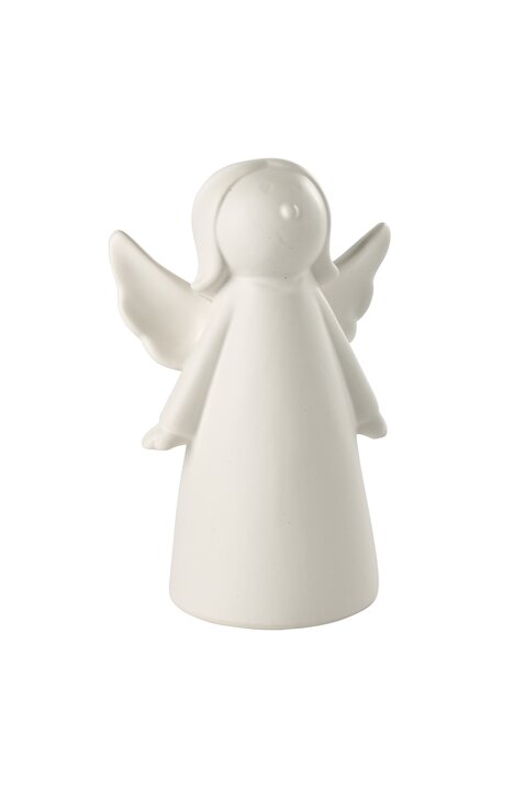 Agra Engel M Porzellan weiß