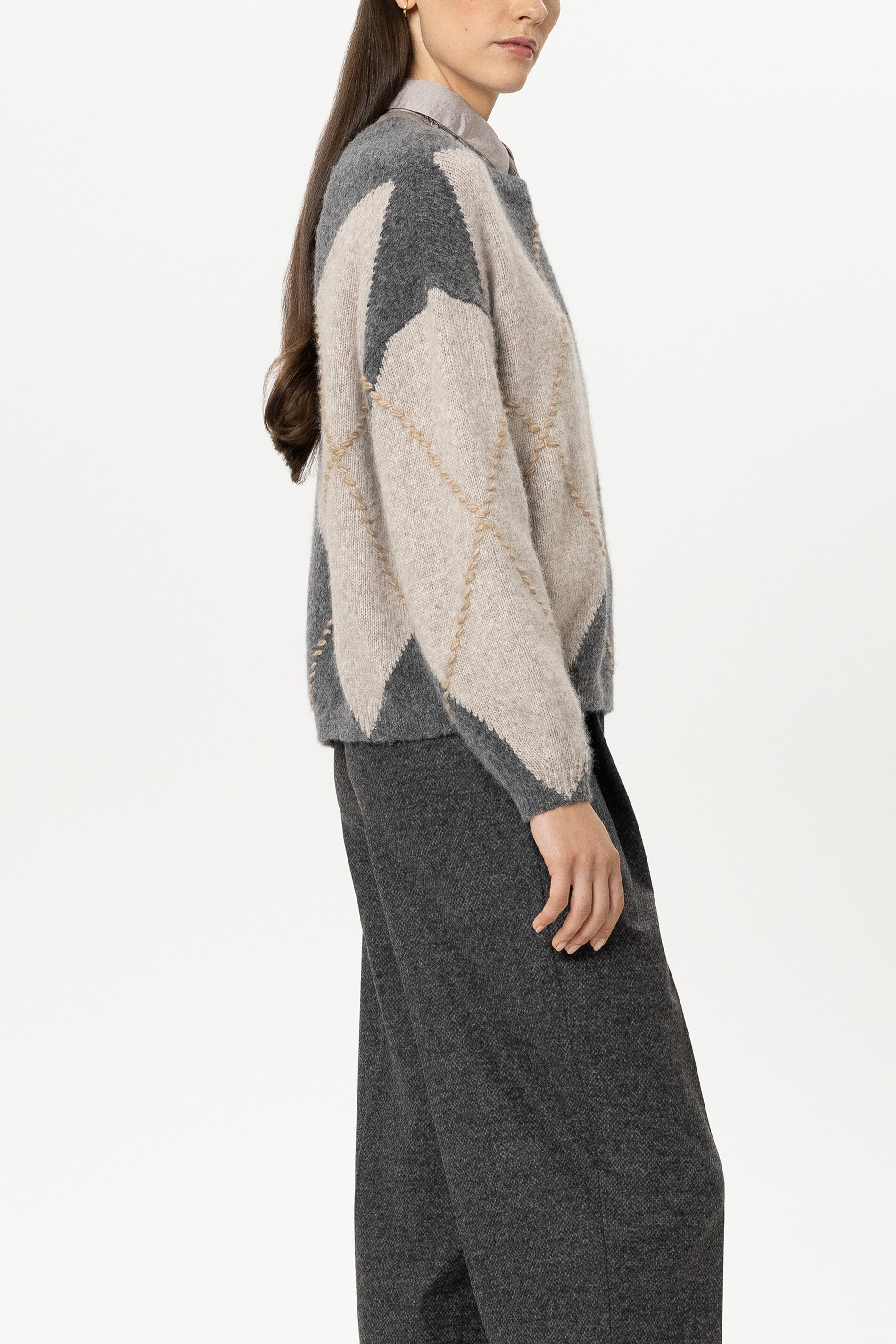 Luisa Cerano - Alpaka Mix Pullover mit Muster