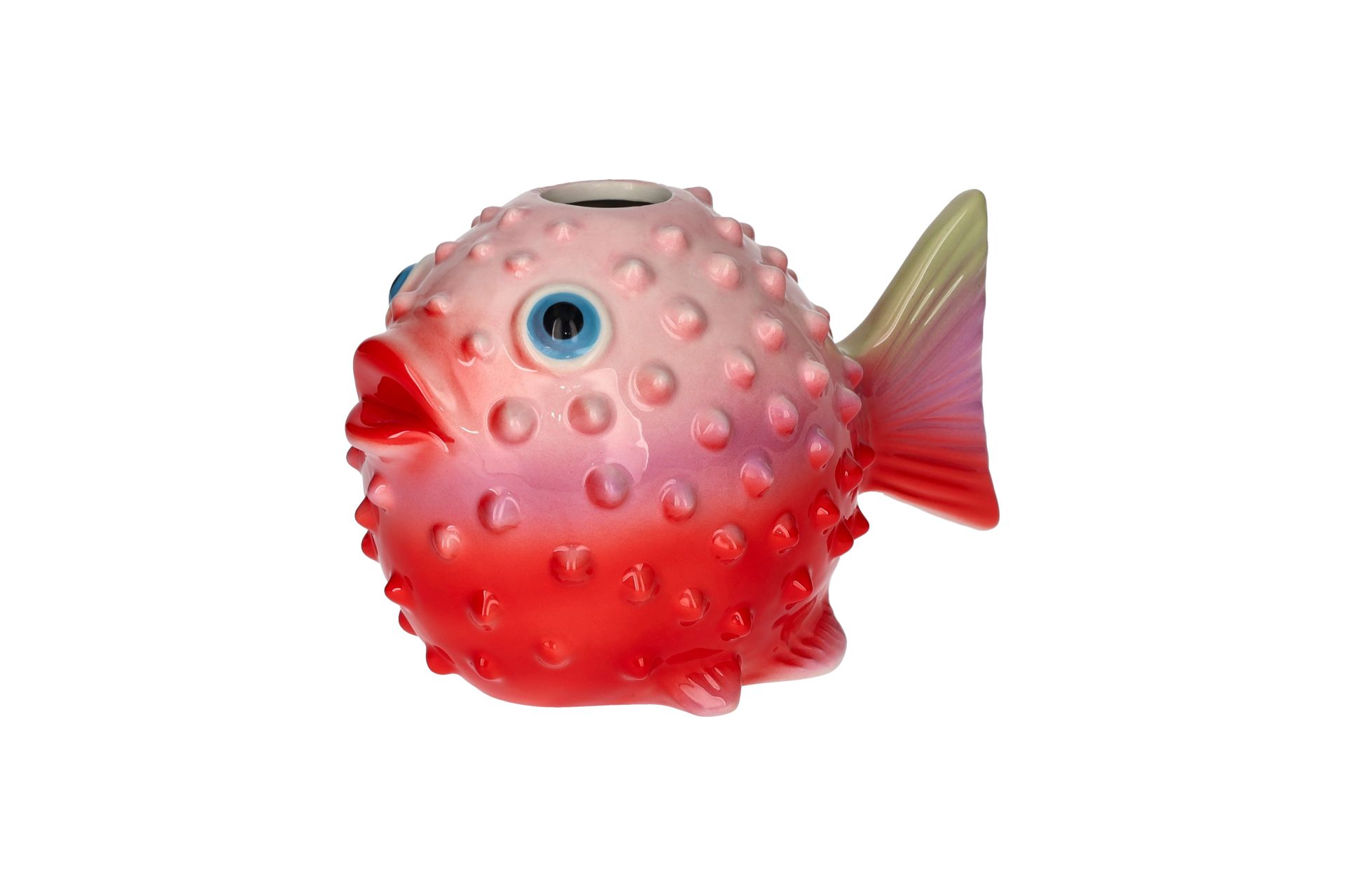 Gift Company - Mignon Vase Kugelfisch Rot Dolomit