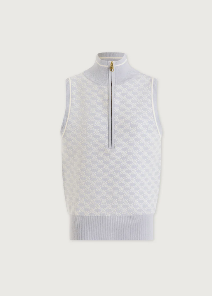 Varley - Stricktop mit Reißverschluss Vincent xenon blue