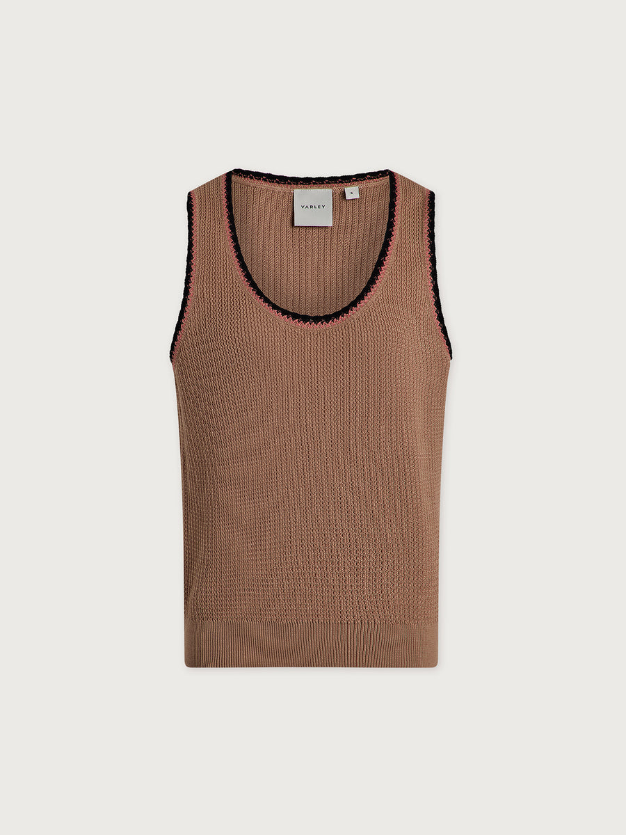 Varley - Knit Tank Light Taupe Baumwolle