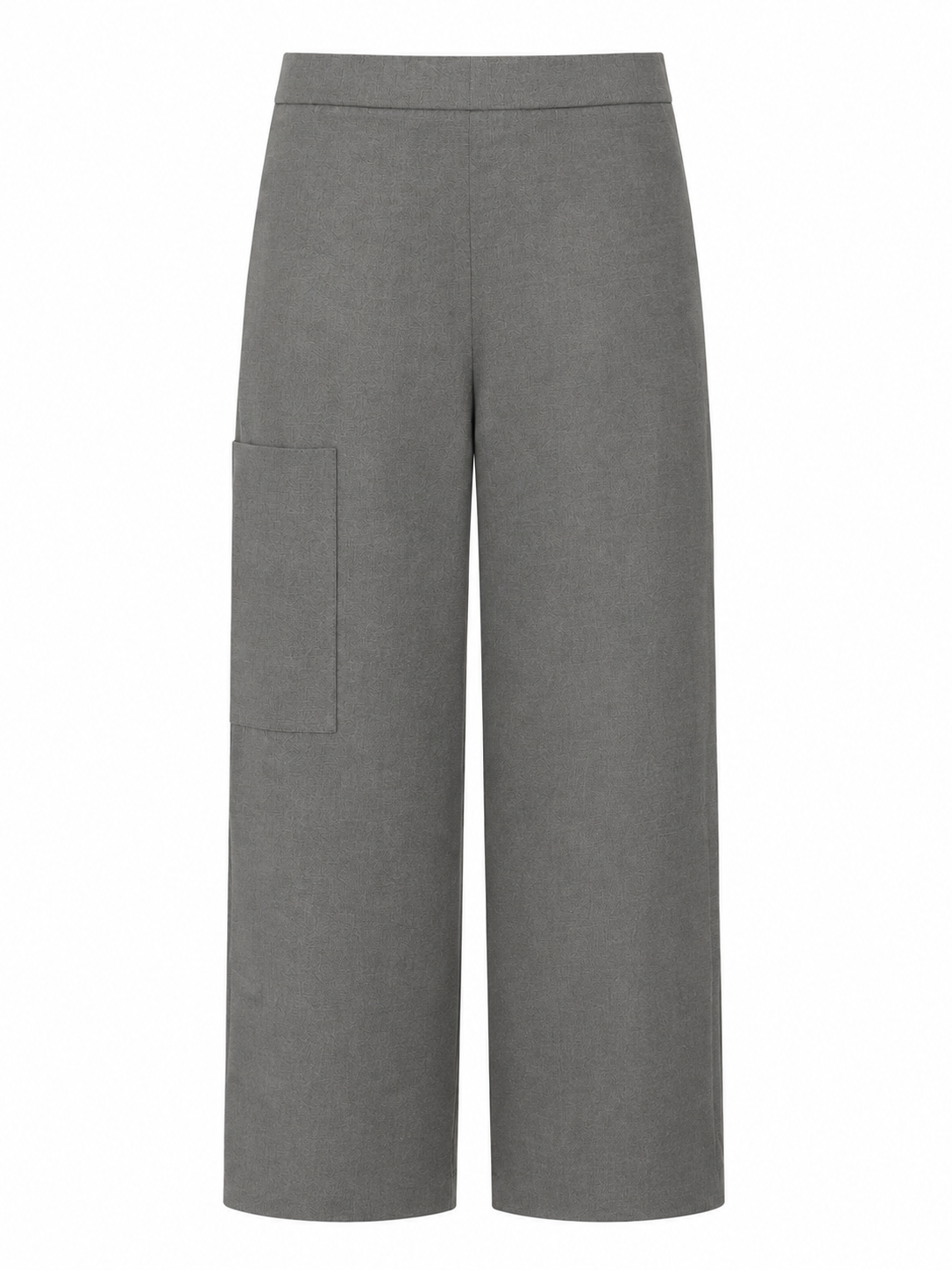 Uli Schneider - Hose graphite Flanell Gabardine Barrel Cargo