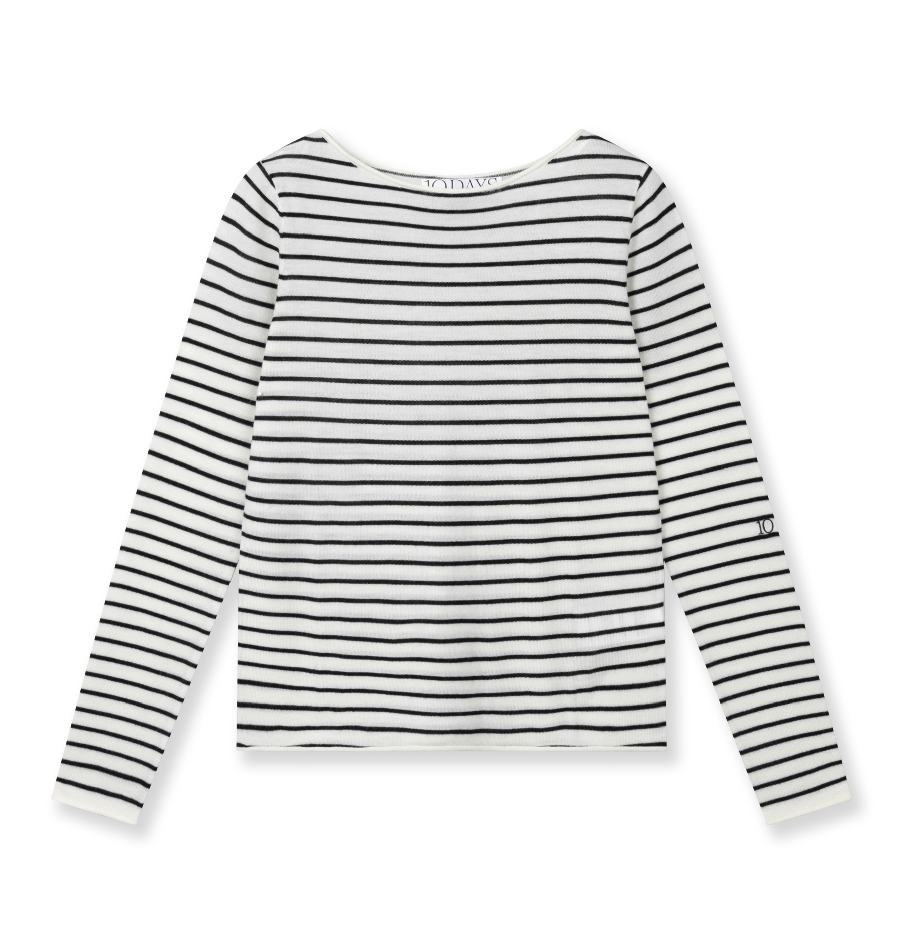 10 Days - Longsleeve Streifen black