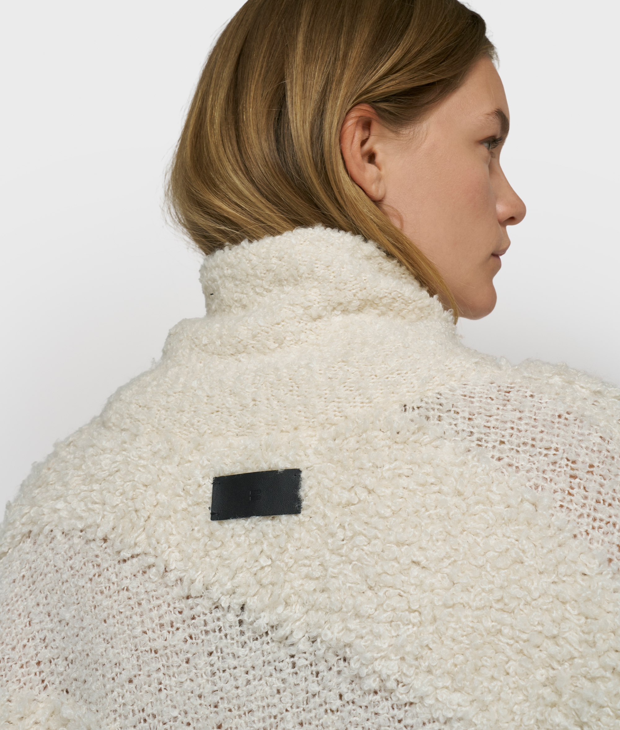 10DAYS - Pullover Ecru Loop-Strick Oversized