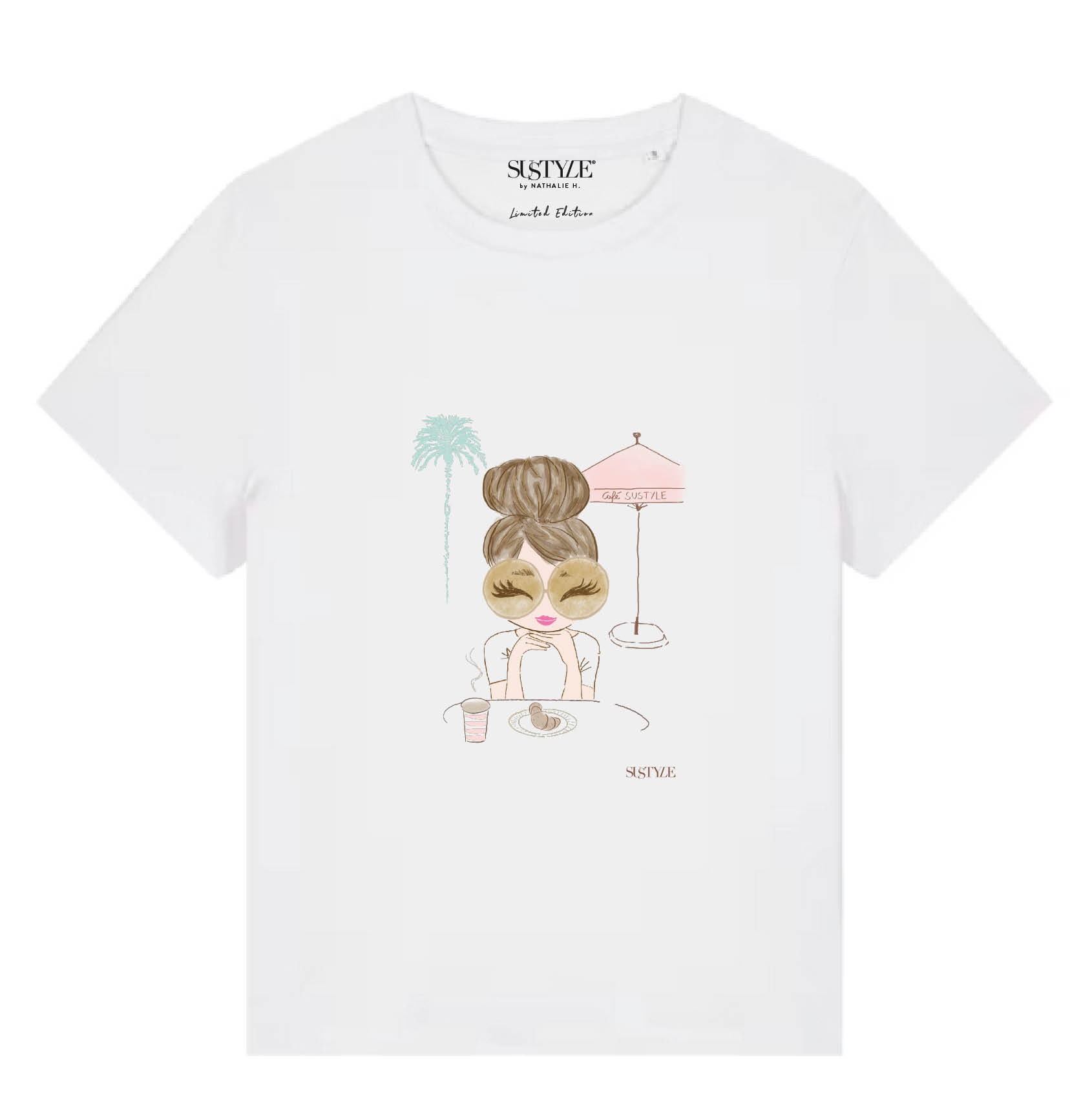 SUSTYLE - T-Shirt Cafe pink Limited Edition