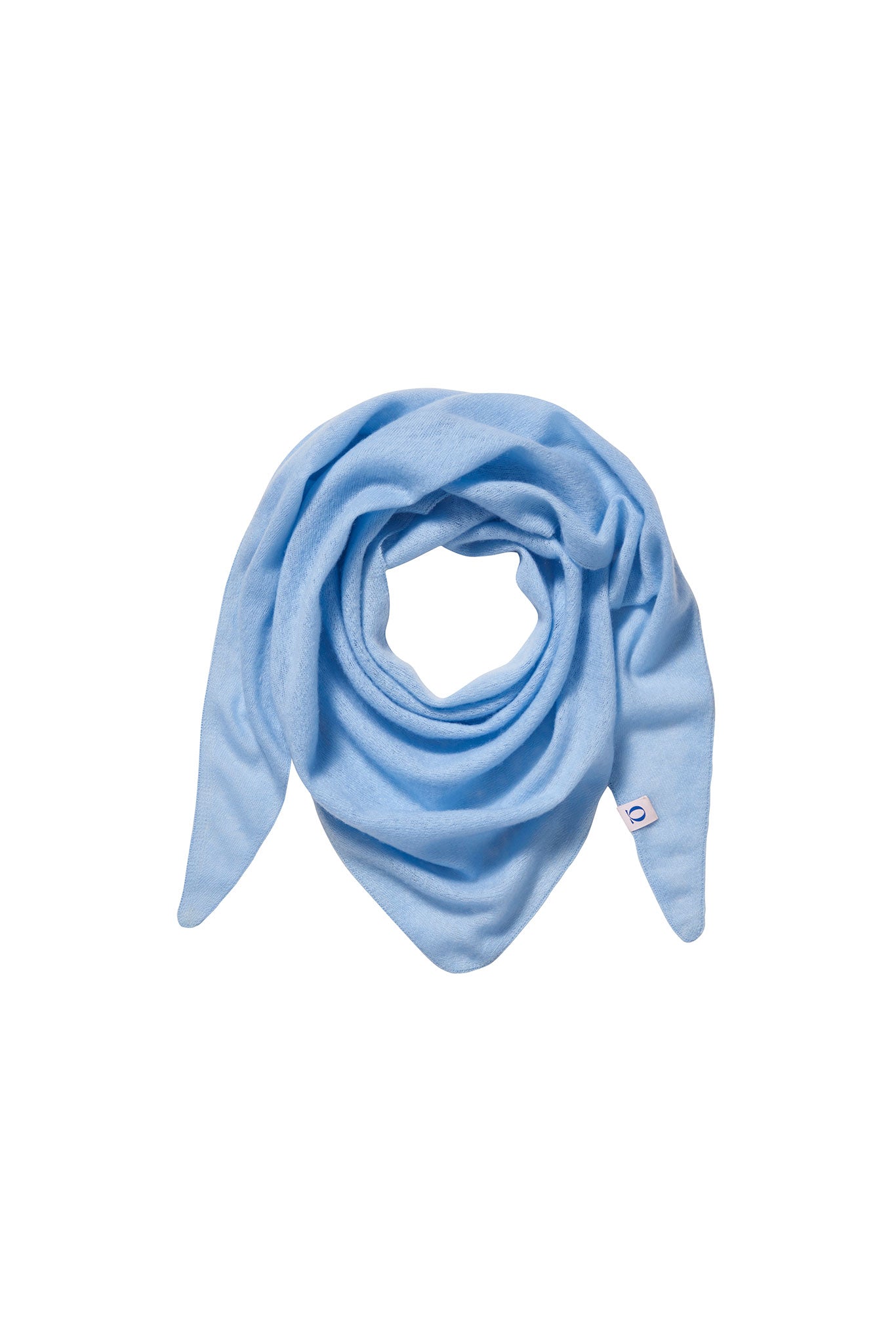 PURSCHOEN - Dreieckstuch Bleu aus 100 % Kaschmir Einfarbiges Halstuch