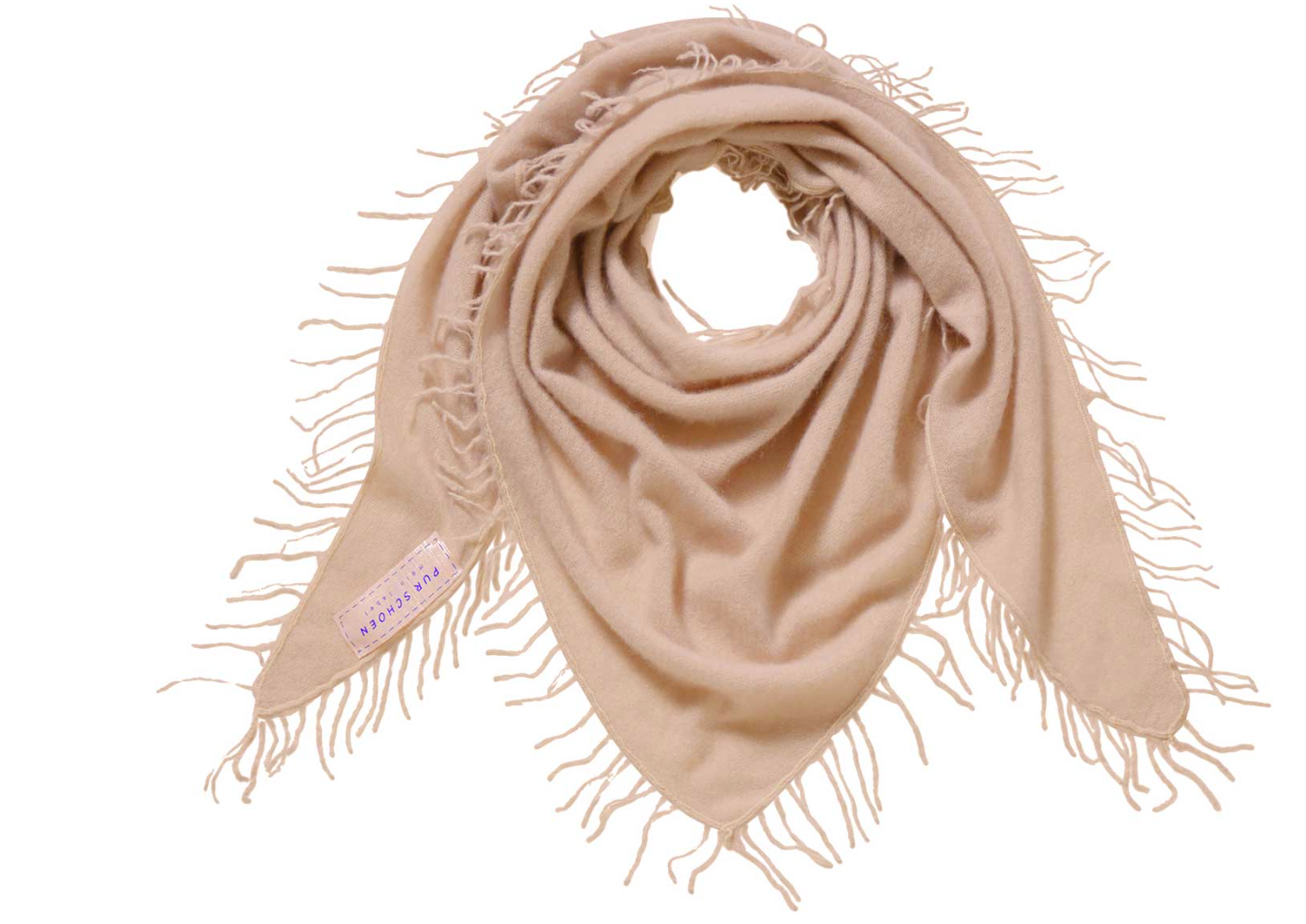 Pur Schoen - Cashmere Dreieckstuch camel classic