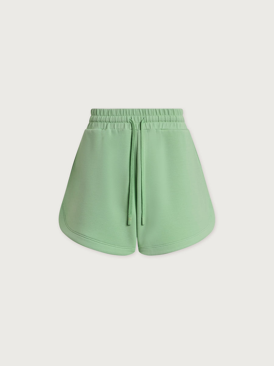 Varley - High Rise Shorts Sage Mint DoubleSoft® Sommer Casual