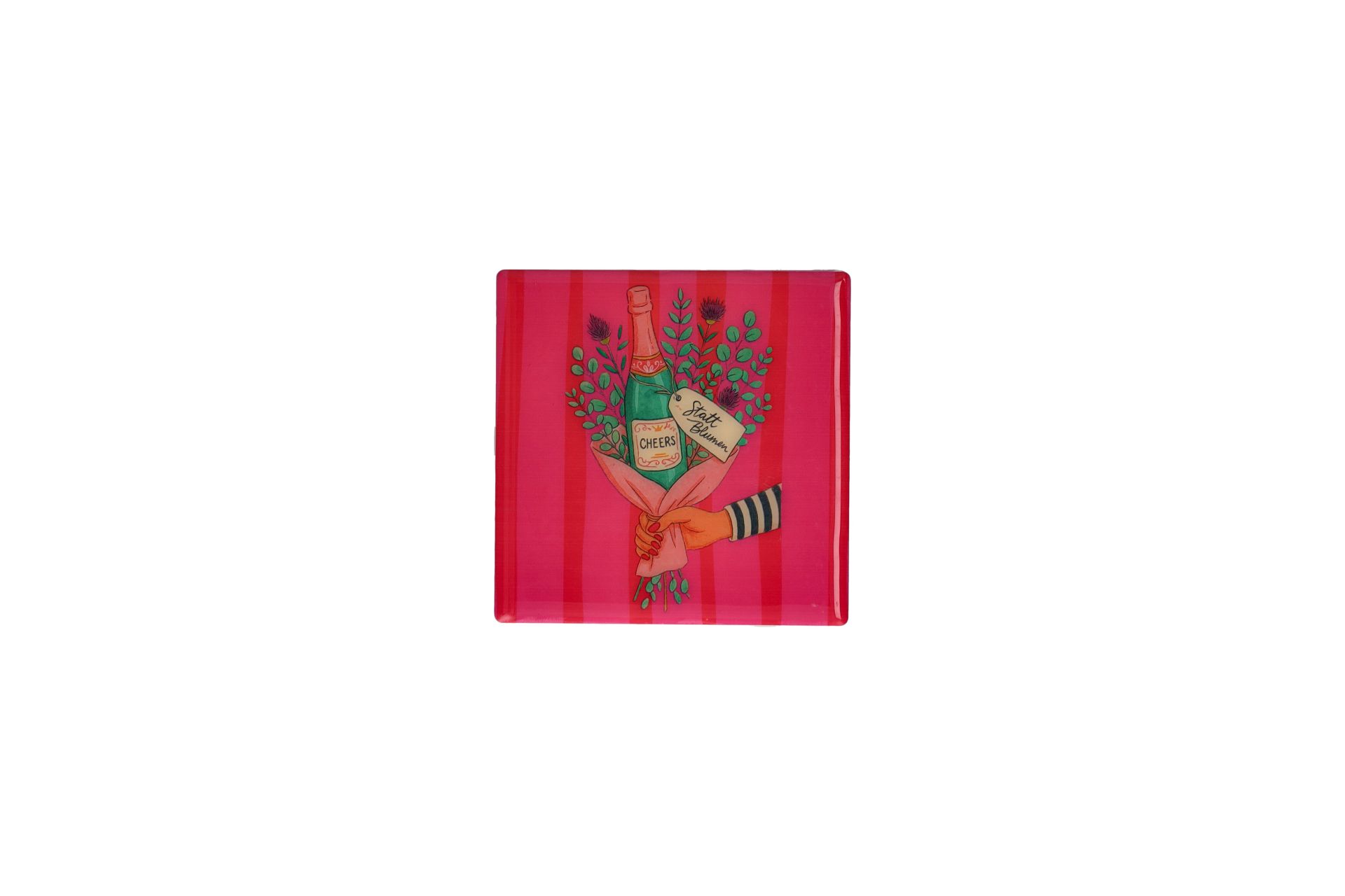 Gift Company - Love Tiles Untersetzer Hot Pink Terrakotta