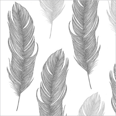 Serviette "Elegant Feather"