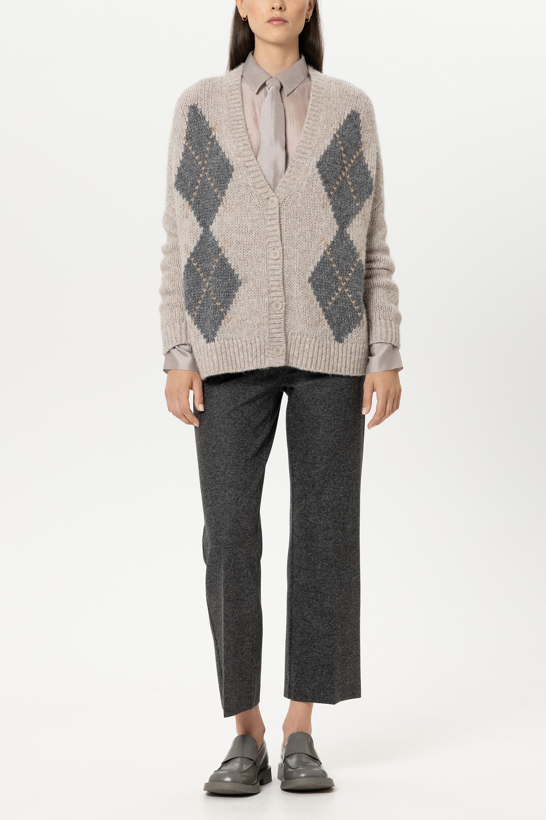 Luisa Cerano - Alpaka Mix Cardigan mit Muster