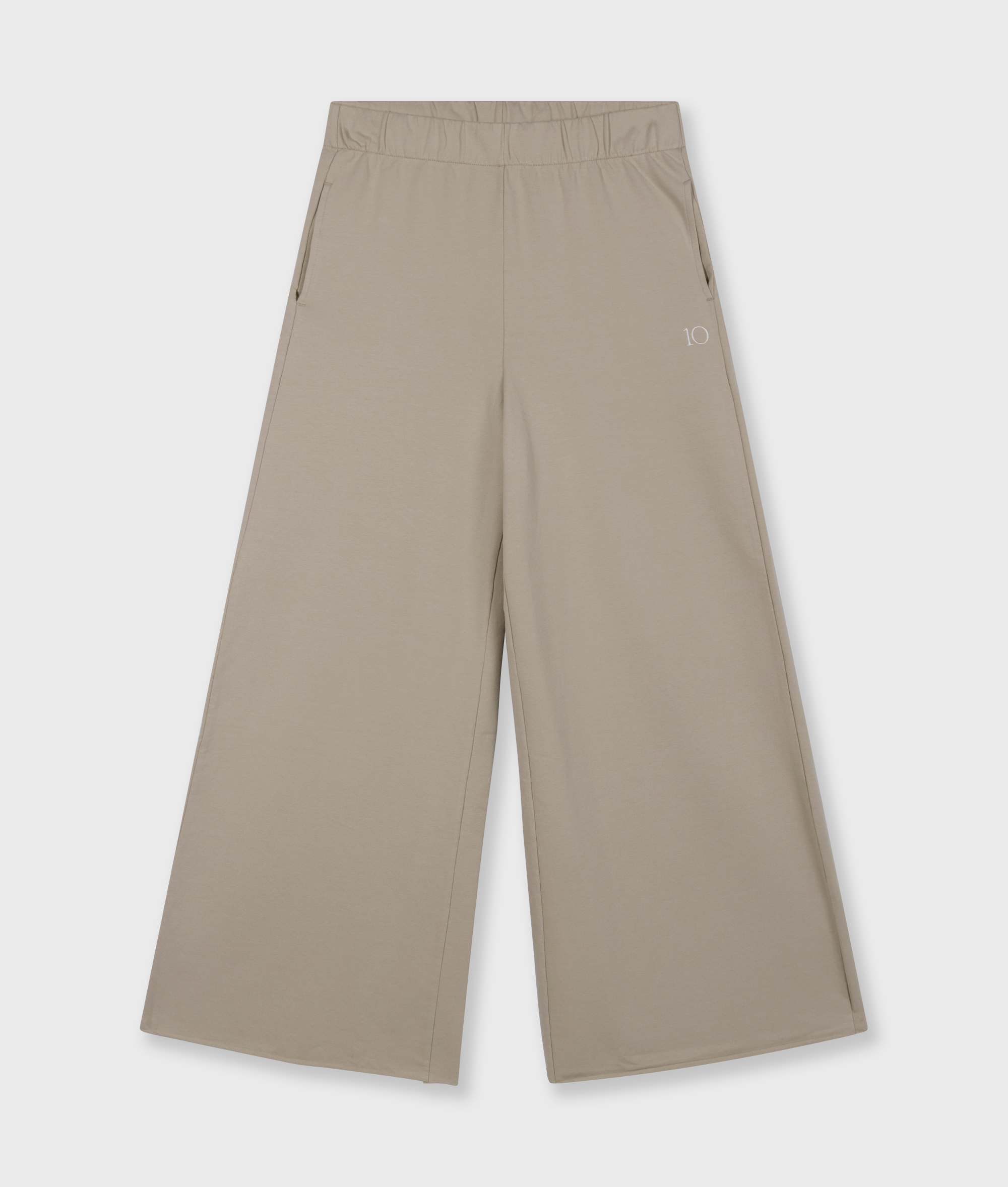 10DAYS - Silent Chique Wide Jogger Fog Weite Jerseyhose aus Bio-Baumwolle