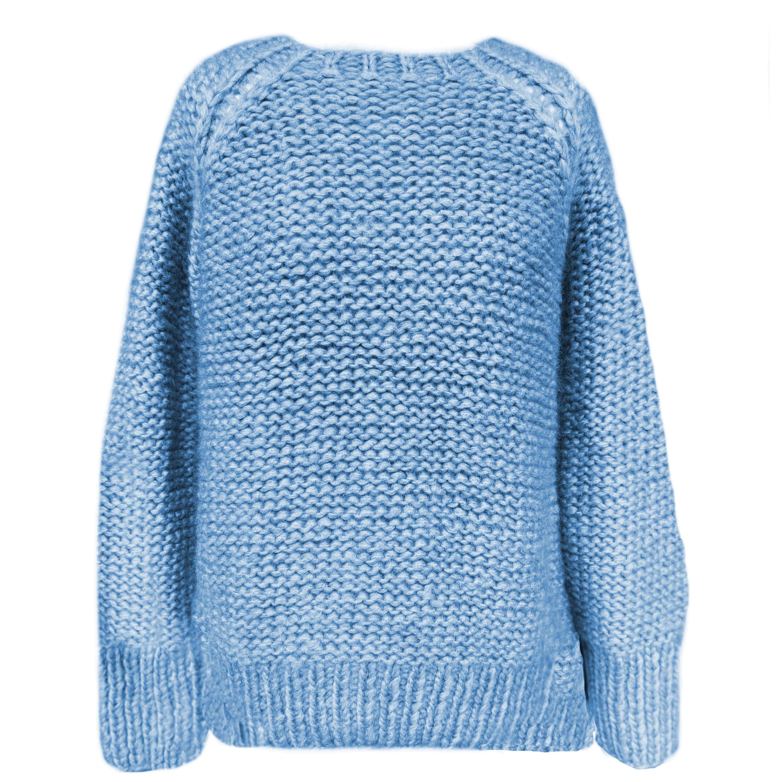 Douie - Kaschmir Pullover Iceblue