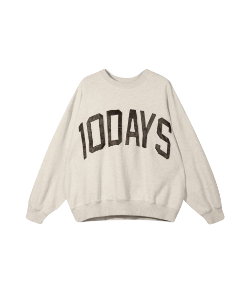 10 Days - Baseball Sweater soft white
