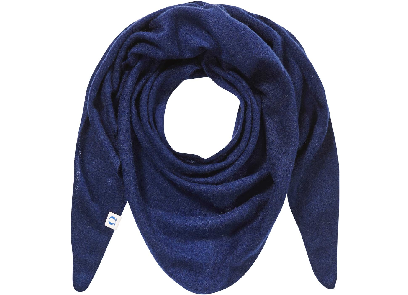 PURSCHOEN - Dreieckstuch Adria Navy Blue 100% Kaschmir