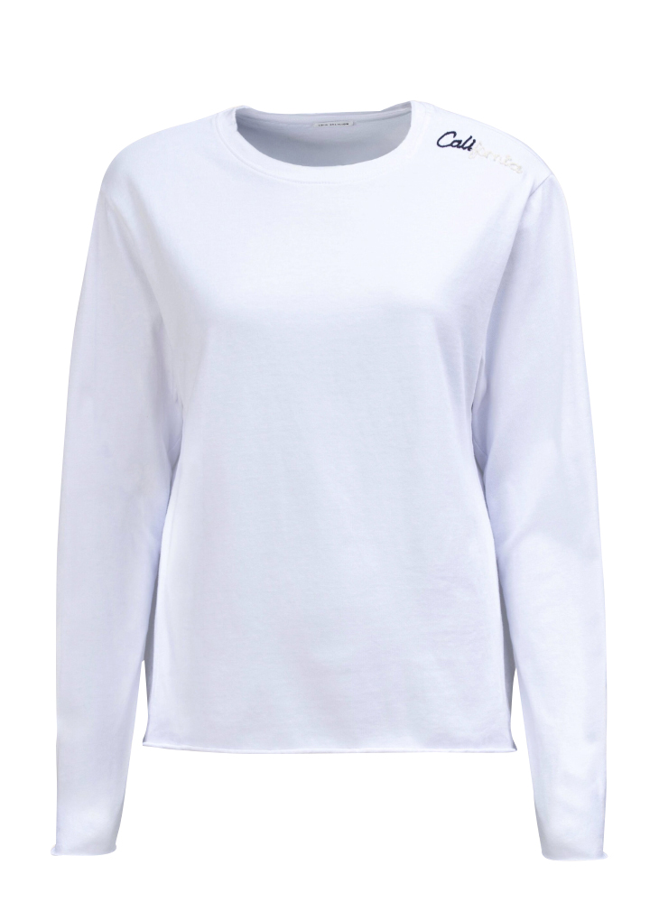 True Religion - Long  Sleeve Embro off white