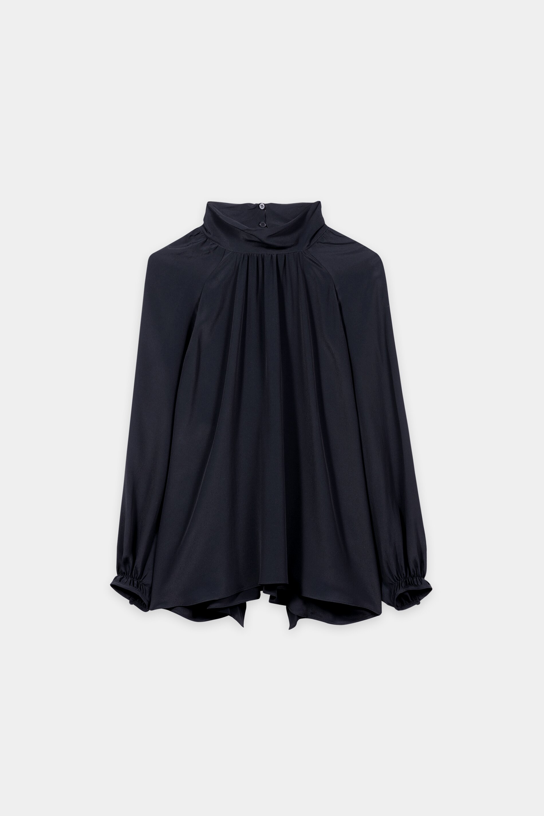 Luisa Cerano - Bluse Winter Navy Seiden-Mischung