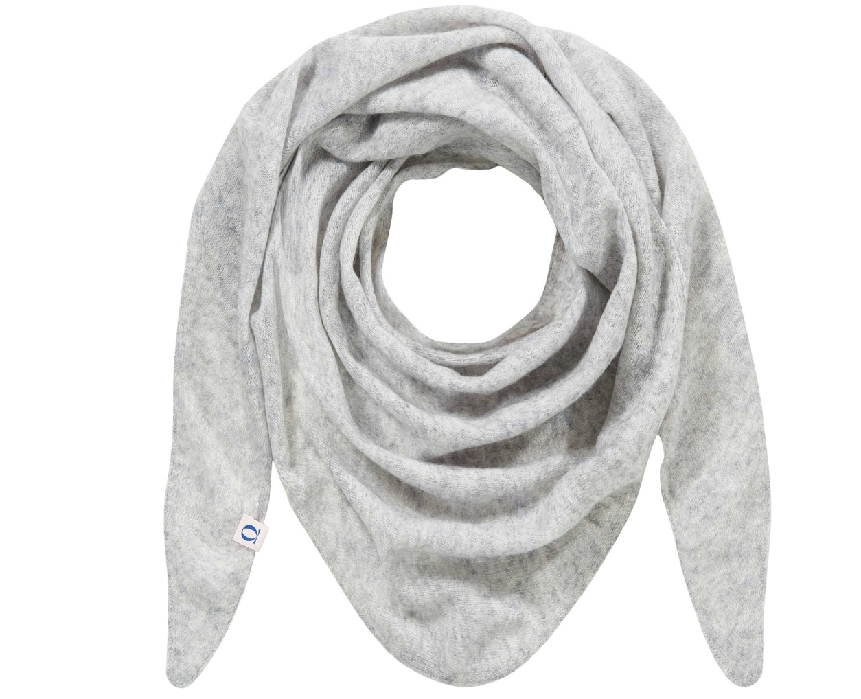 PURSCHOEN - Dreieckstuch Adria Silber 100% Kaschmir