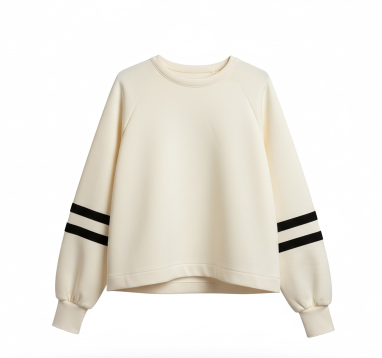 Uli Schneider -  Sweat Stripes Sweater Off White / Black