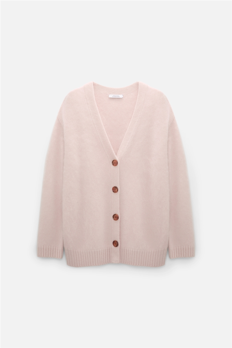 Dorothee Schumacher - Cardigan Candy Merino-Kaschmir Strickjacke Fluffy Knit V-Ausschnitt