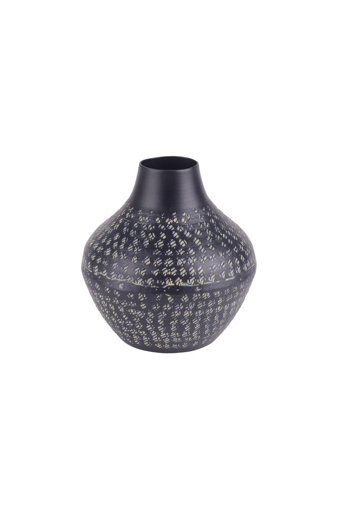 Metallvase Epoca schwarz