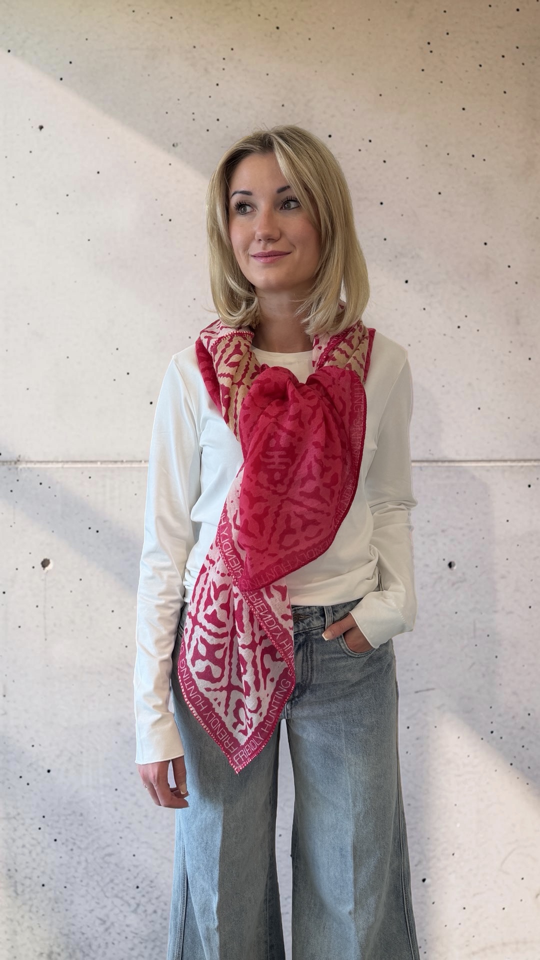 Friendly Hunting - Kashmere Super Patch Tuch magenta/beige