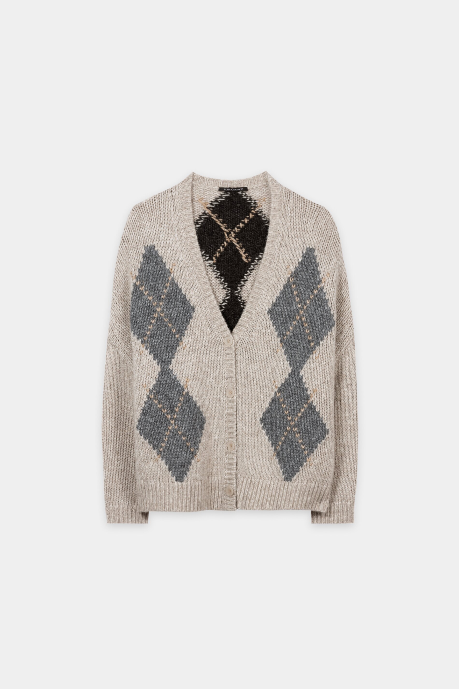 Luisa Cerano - Alpaka Mix Cardigan mit Muster