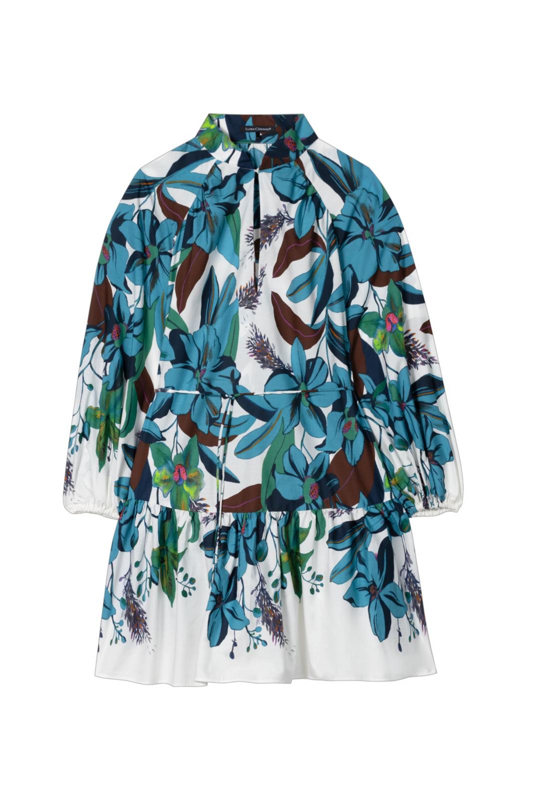 Luisa Cerano - Minikleid mit Hawai Print