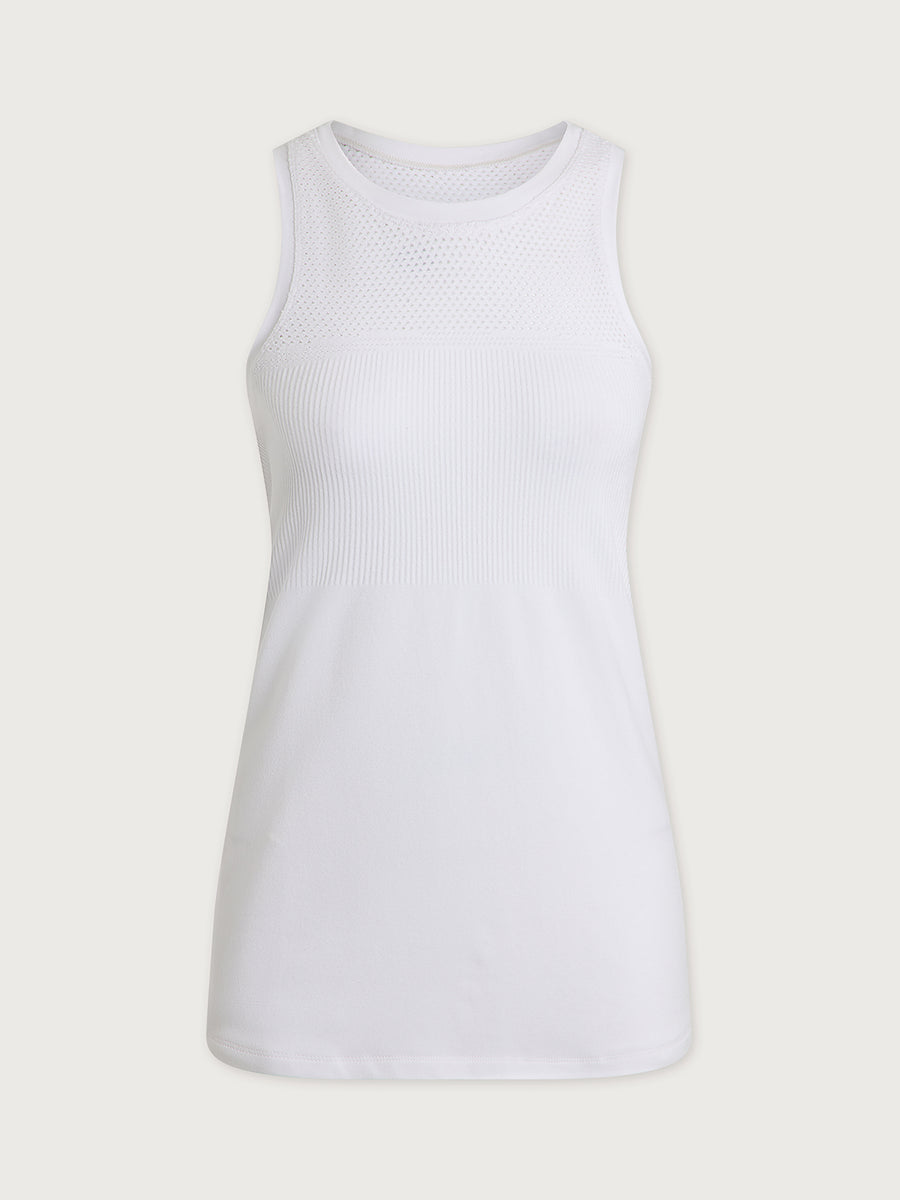 Varley - Seamless Tank White Modal Run Edit Layering