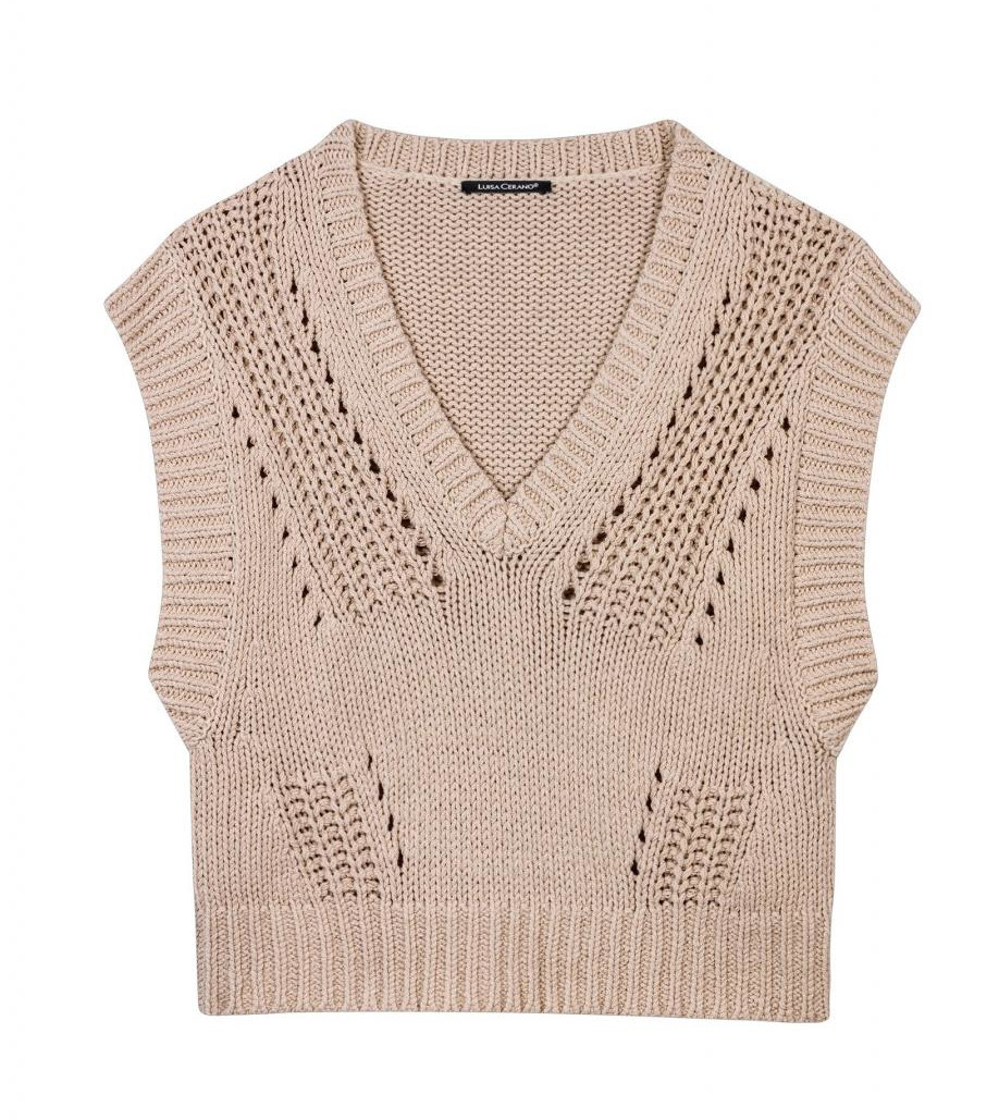 Luisa Cerano - Pullunder aus Baumwollgarn