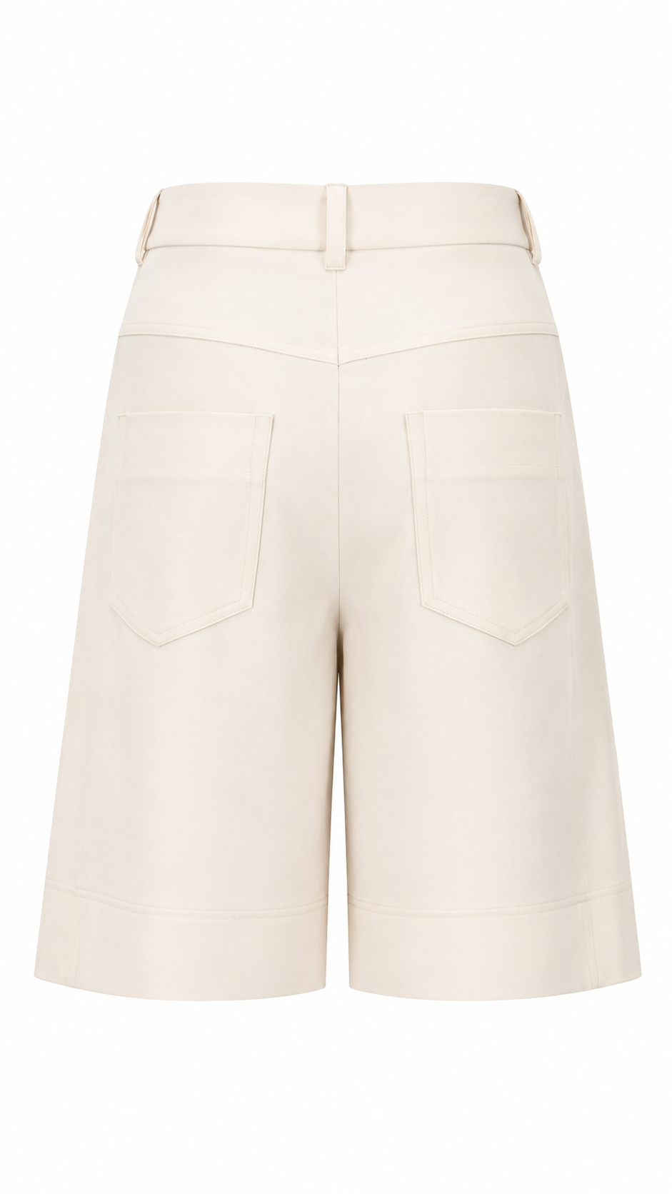 Uli Schneider - Long Denim Shorts off white