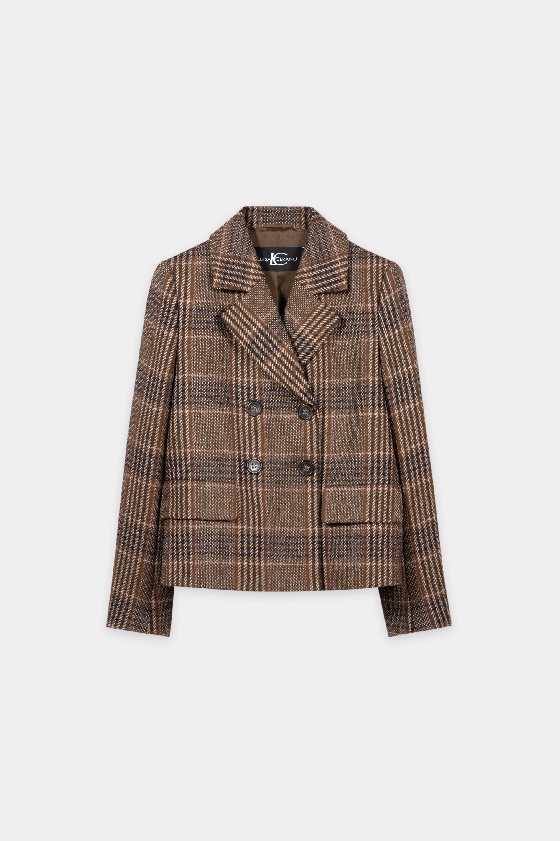 Luisa Cerano - Karo-Blazer Multi aus Schurwolle