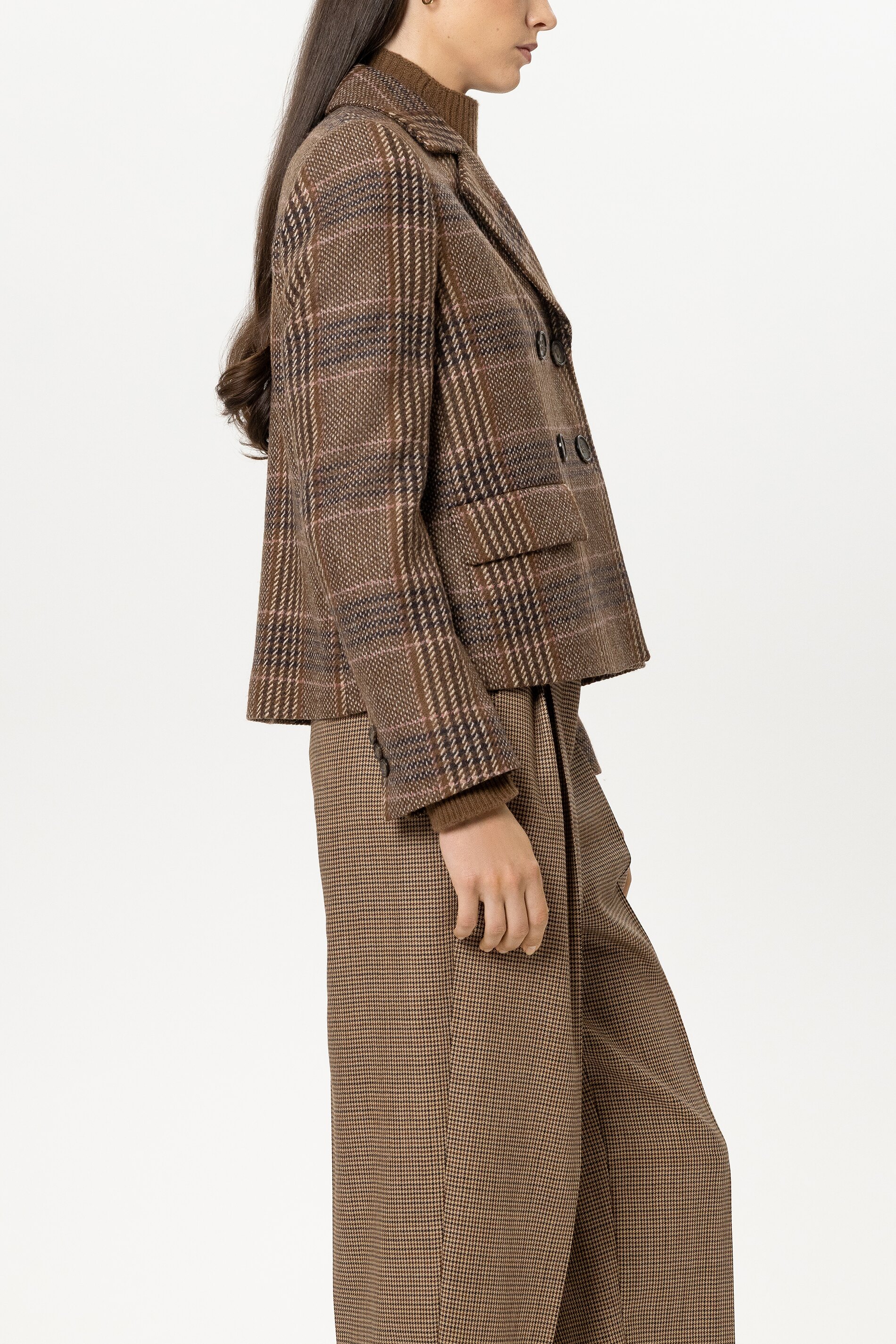 Luisa Cerano - Karo-Blazer Multi aus Schurwolle