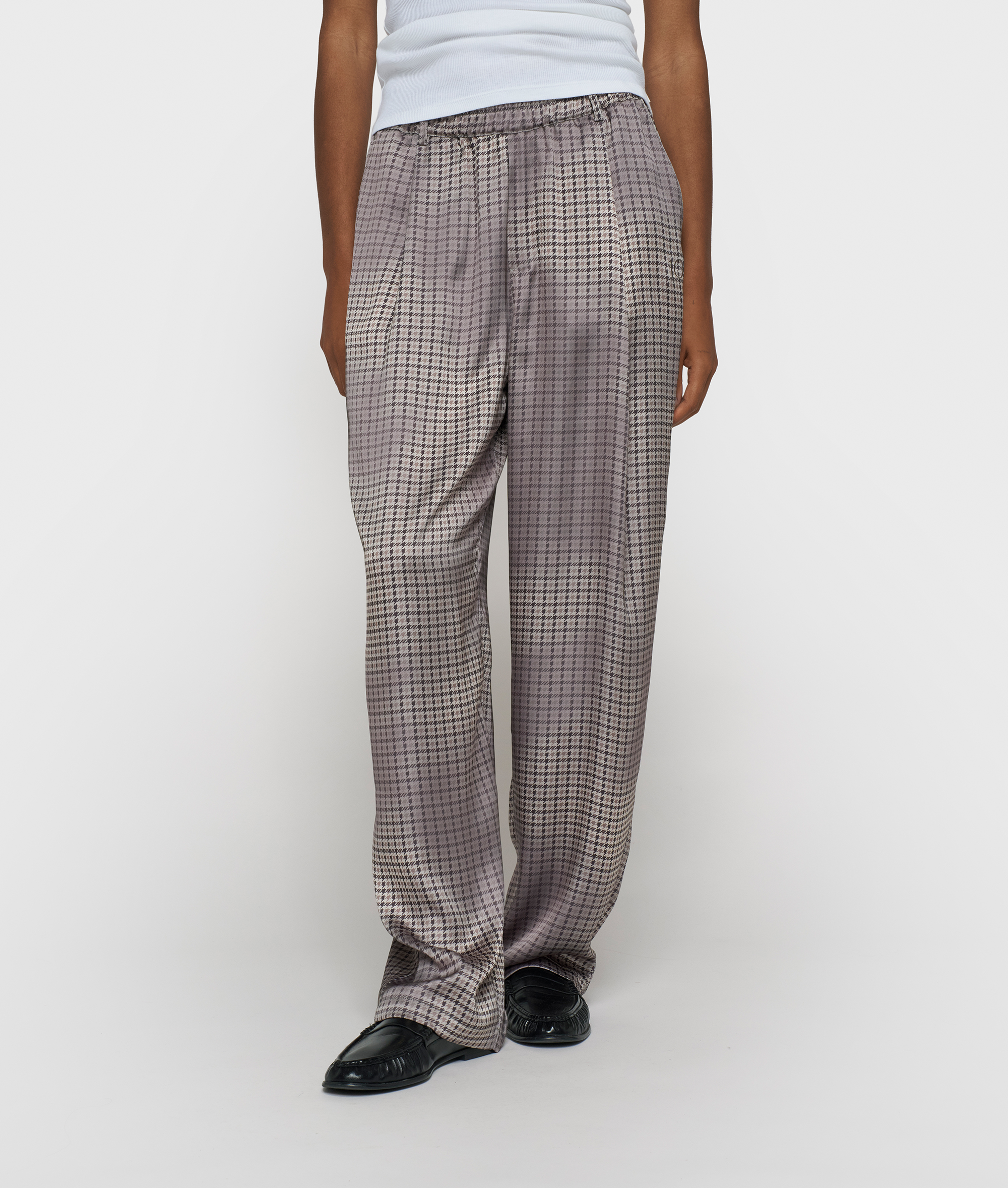 10 Days - Karohose Champagne mit seidigem Finish