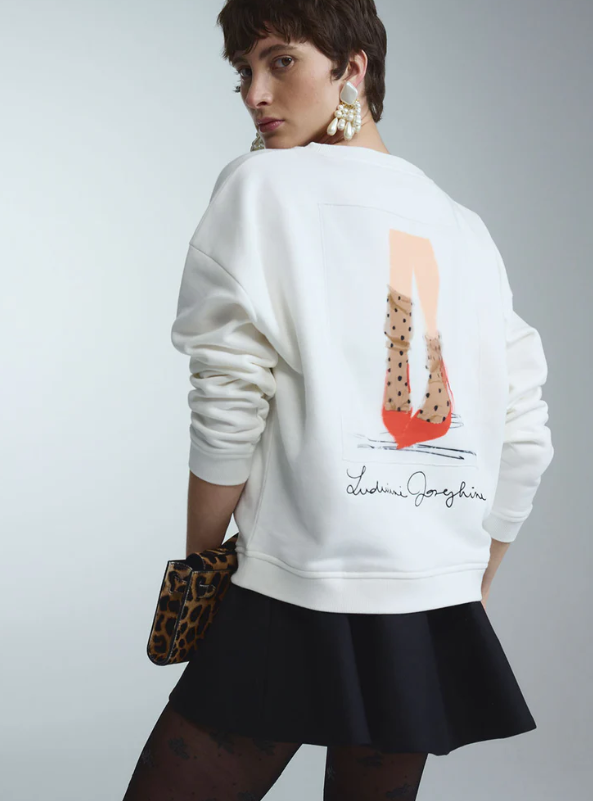 Railin- Sweatshirt Dot Socks Back Net