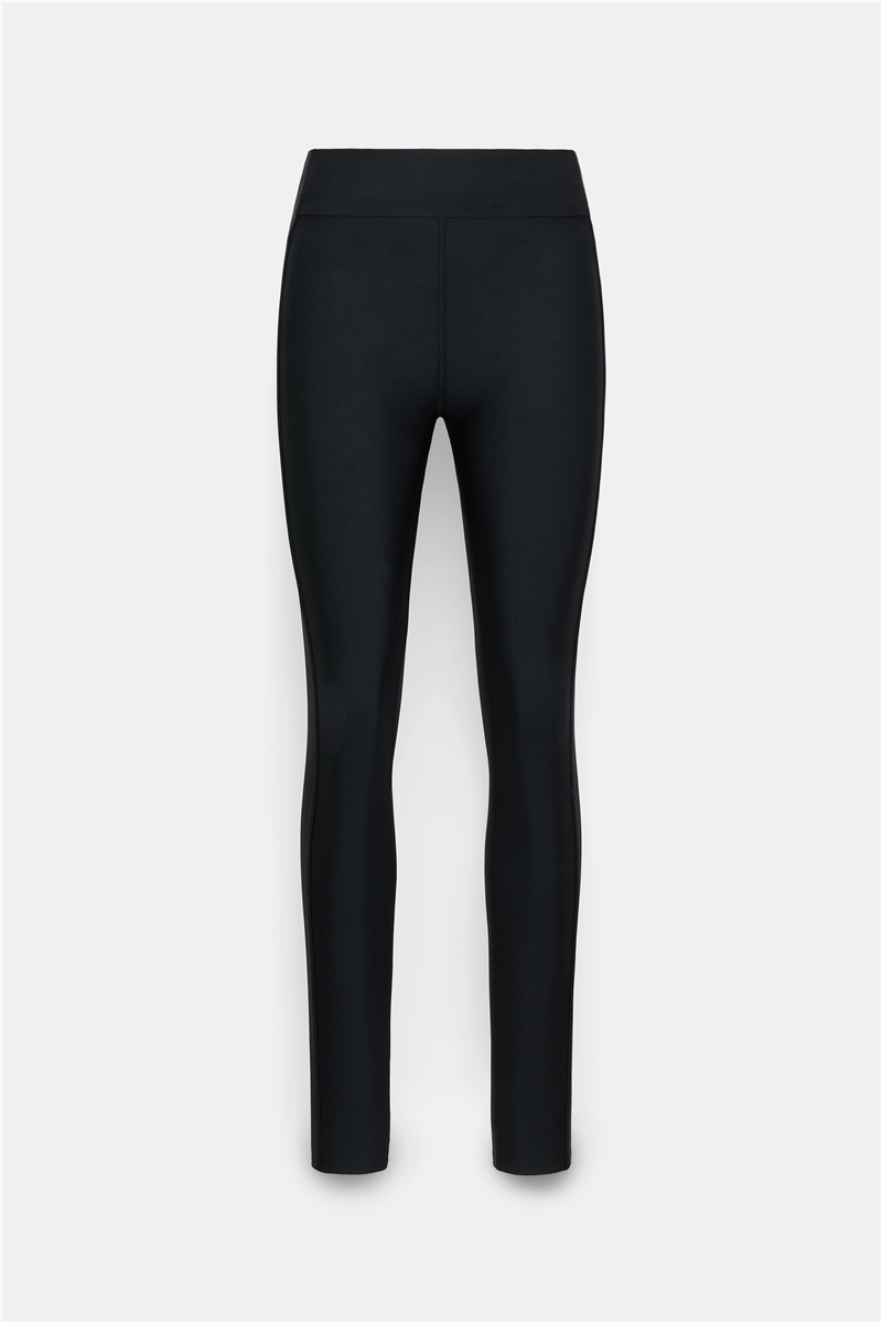 Dorothee Schumacher - SHARP CUT Pants Pure Black | Elegante Leggings mit Seiteneinsätzen & Komfortbund
