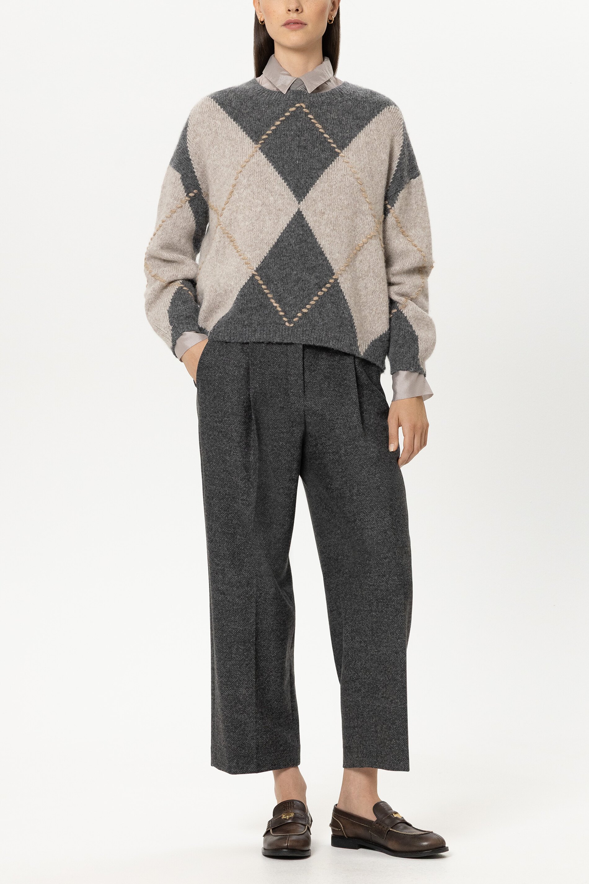 Luisa Cerano - Alpaka Mix Pullover mit Muster