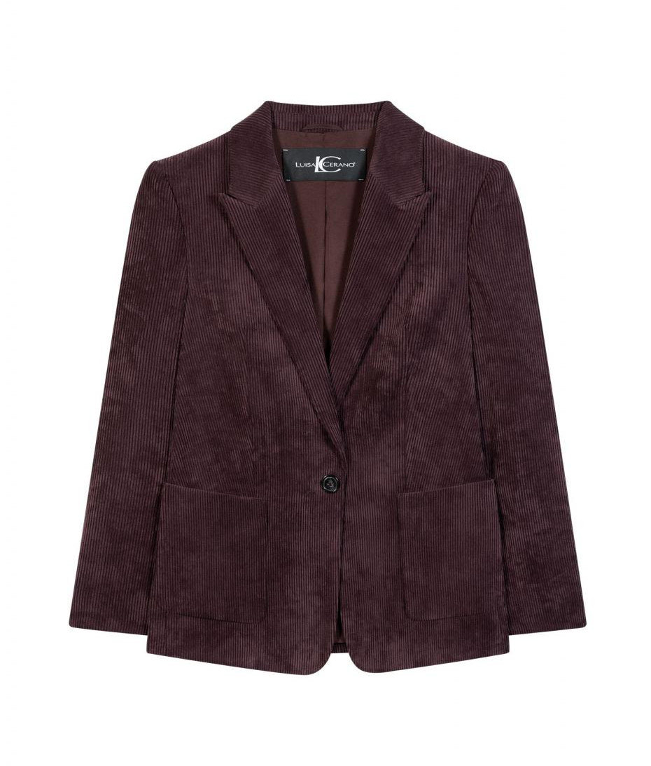 Luisa Cerano - Cord Blazer espresso