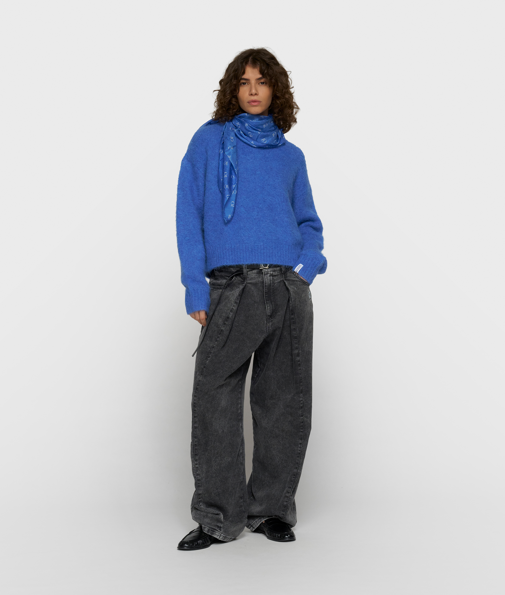 10 Days - Hairy Knit Sweater Ultramarine