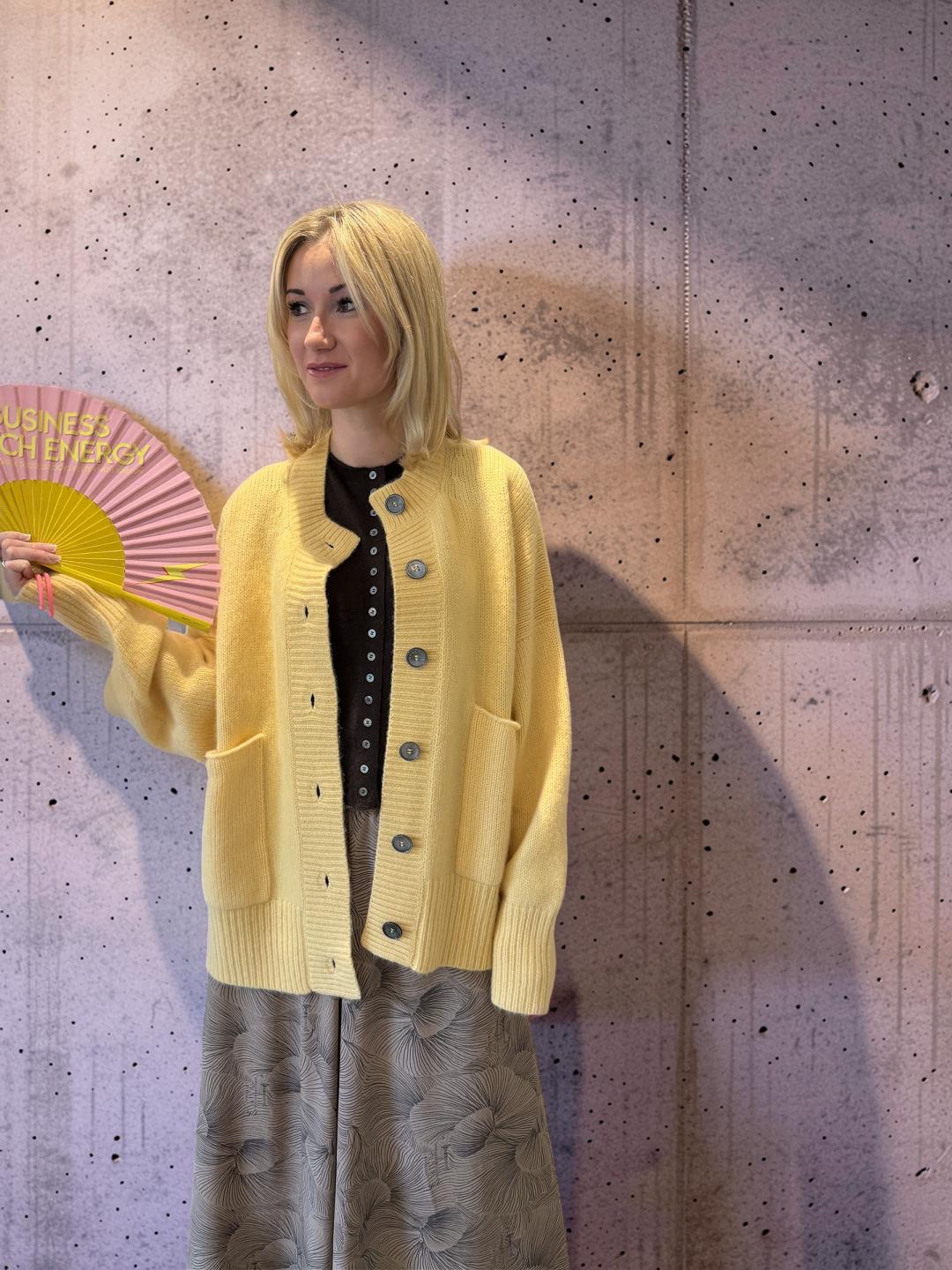 Friendly Hunting - Cardigan oversized senf