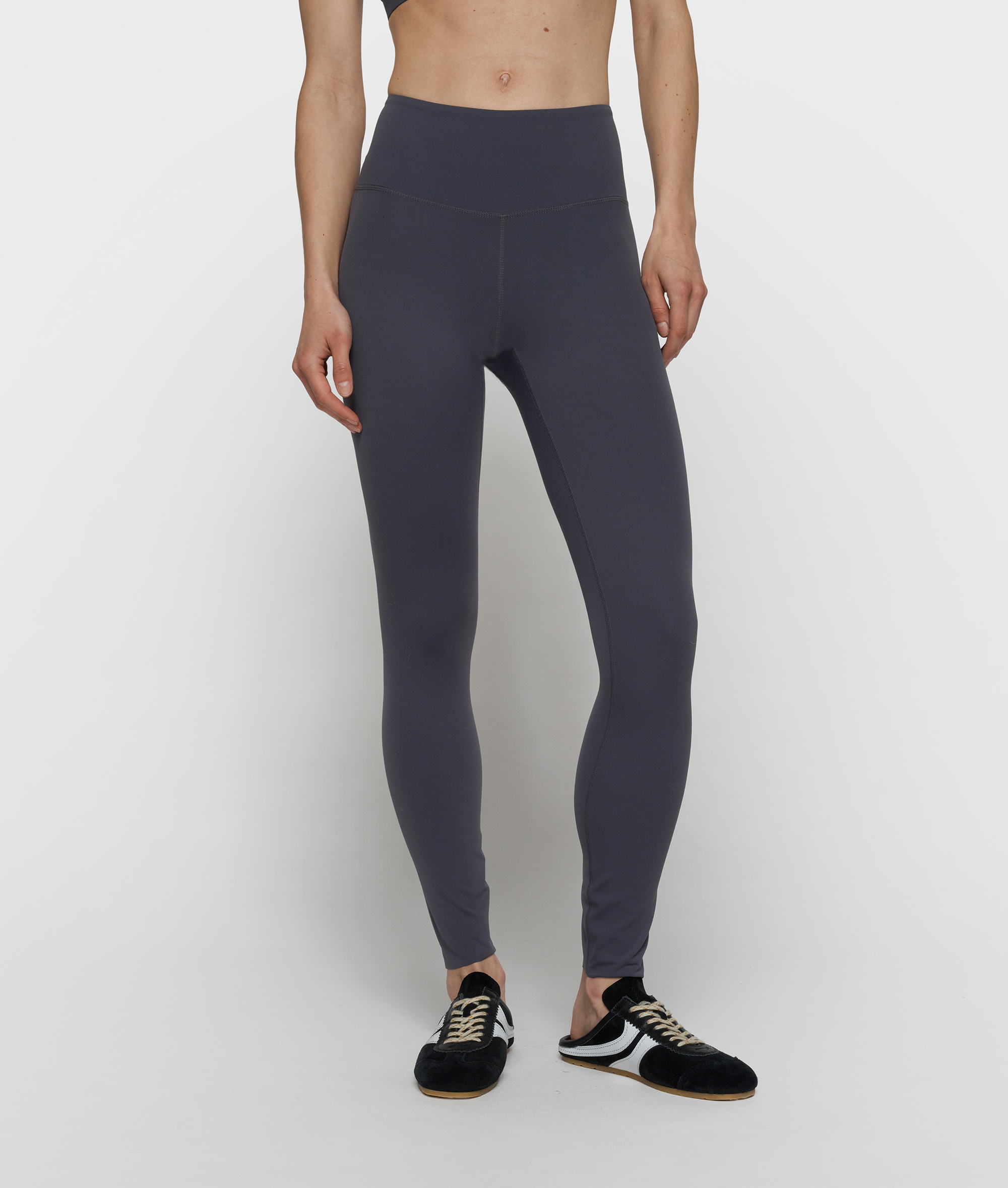 10 Days - Sporty Leggings Steel Blue Mid Waist