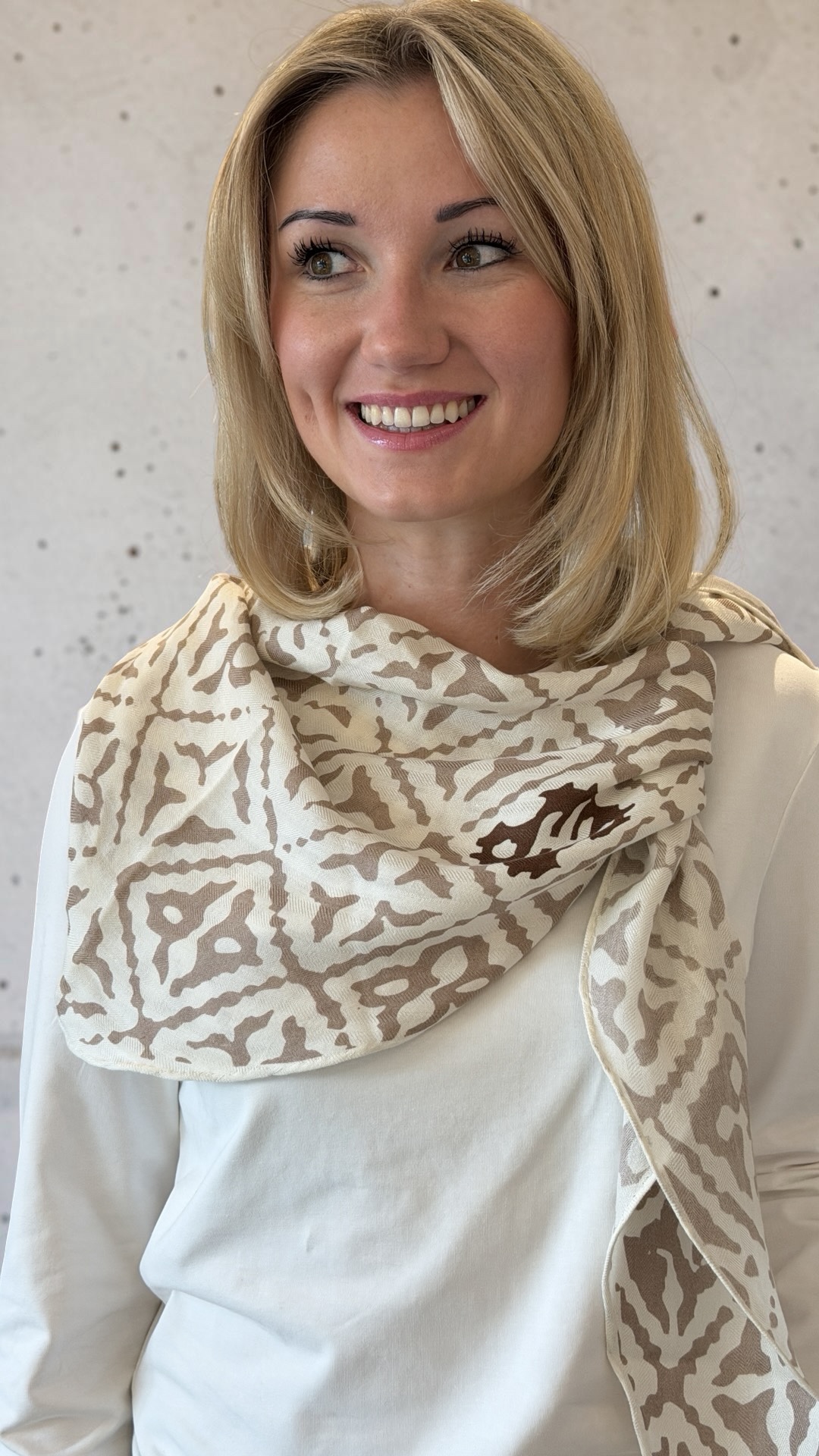 Friendly Hunting - Dreieckstuch Kite Seide/Cashmere Eyes of Marrakesh beige/taupe