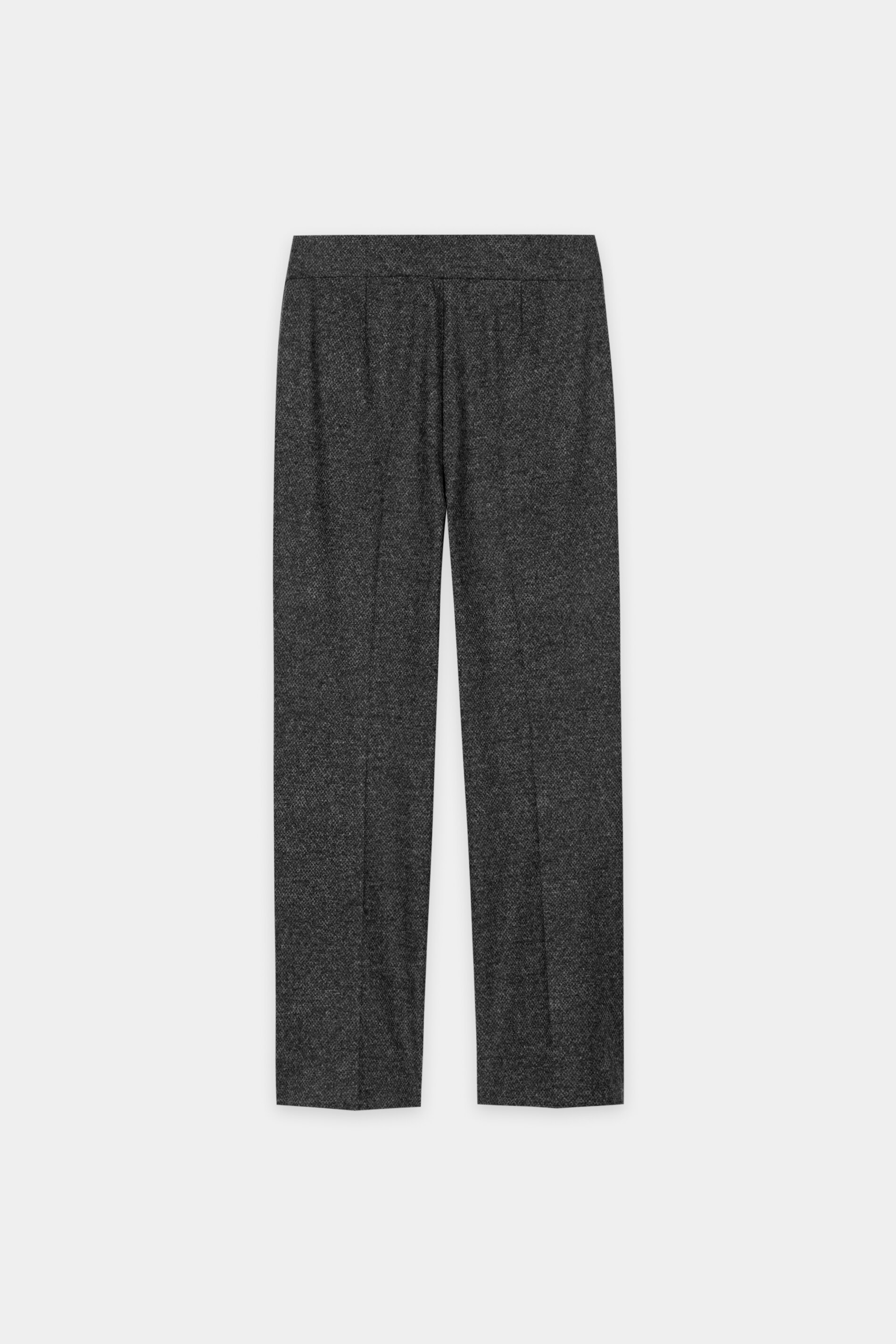 Luisa Cerano - Babyflare Hose Anthrazit aus Punto Milano