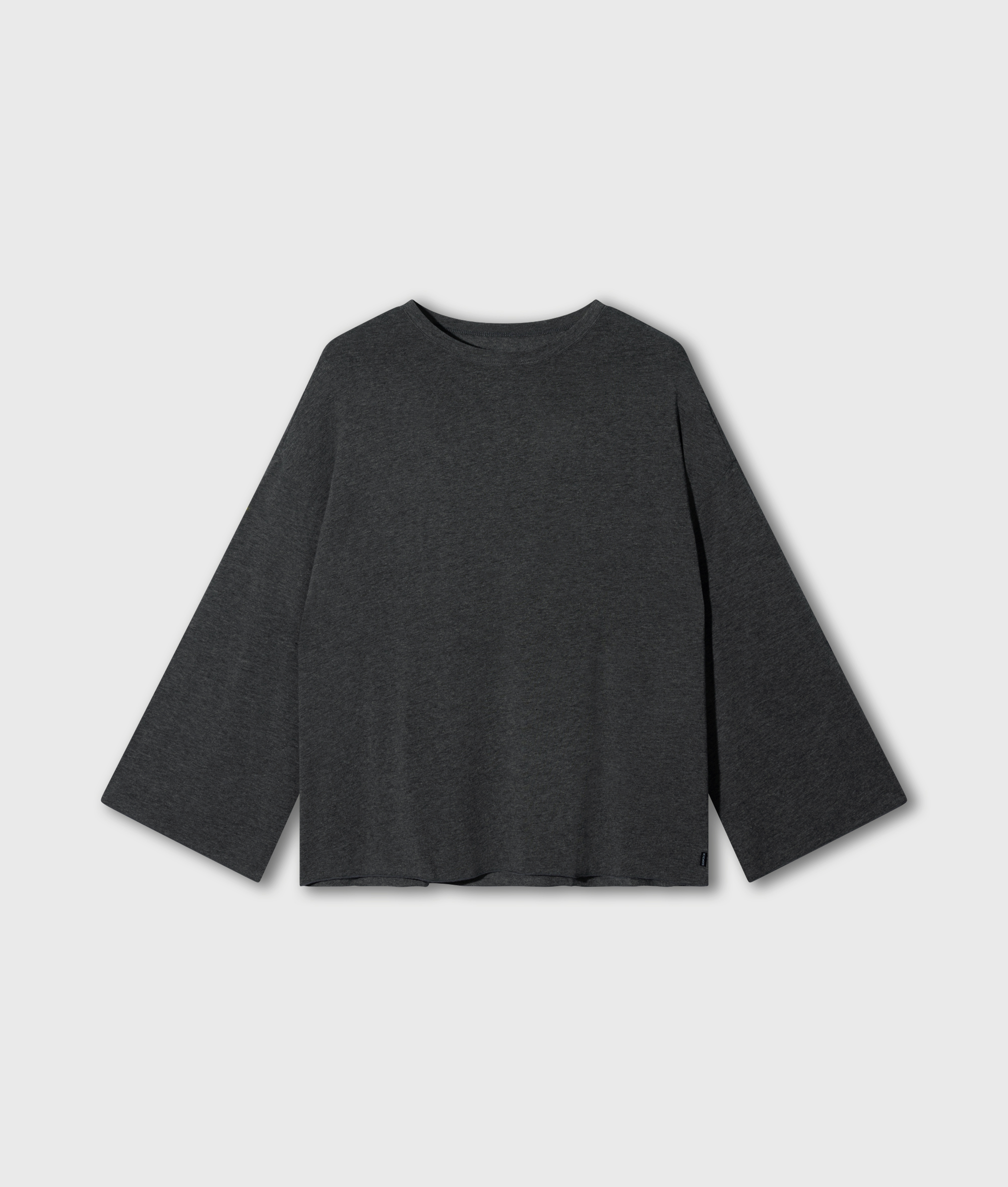10DAYS - Oversize Longsleeve Mélange Modal-Jersey
