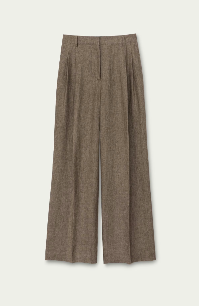 Irisi von Arnim - Leinenhose taupe