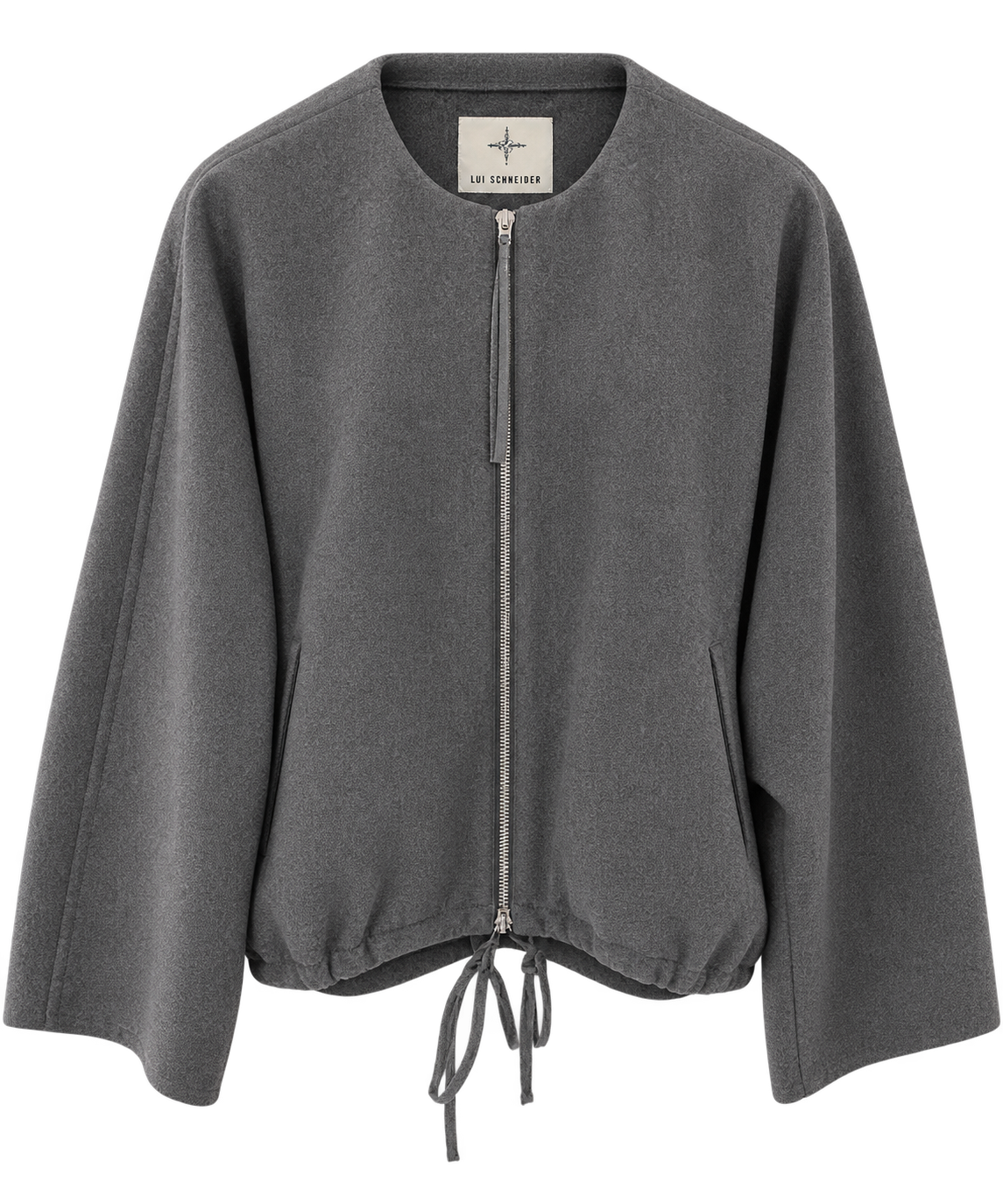 Uli Schneider - Double Fleece Blouson Graffit aus Baumwoll-Wollmix