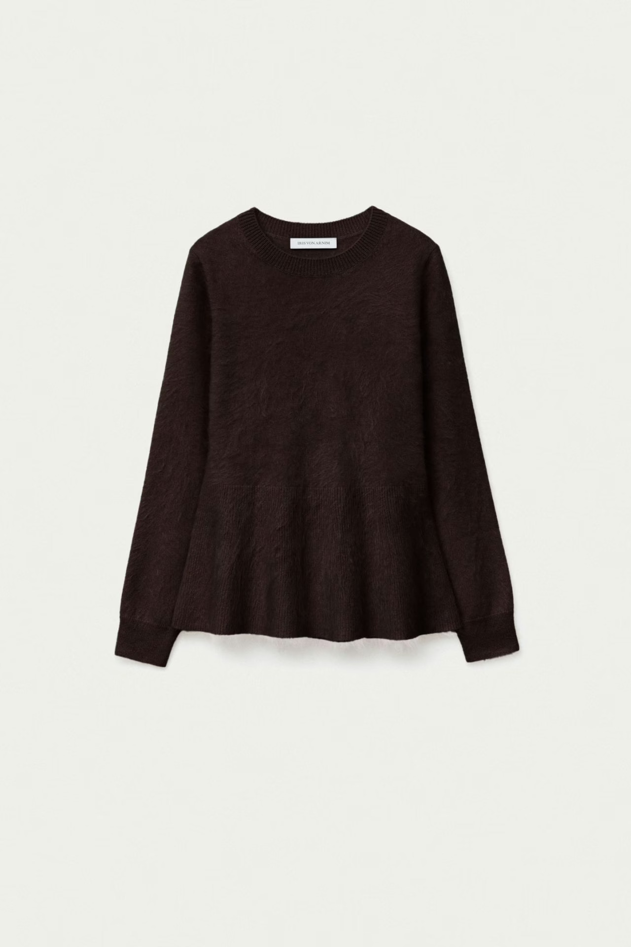 Iris von Arnim - Kaylin Brushed Cashmere Pullover Schokolade