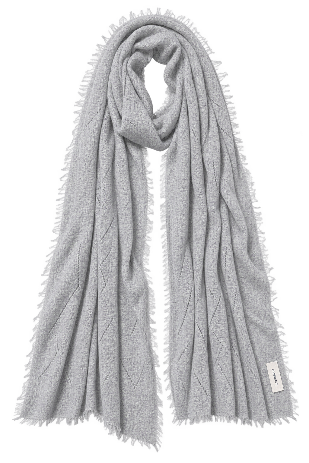 PURSCHOEN -  Kaschmirschal Ajour Silver